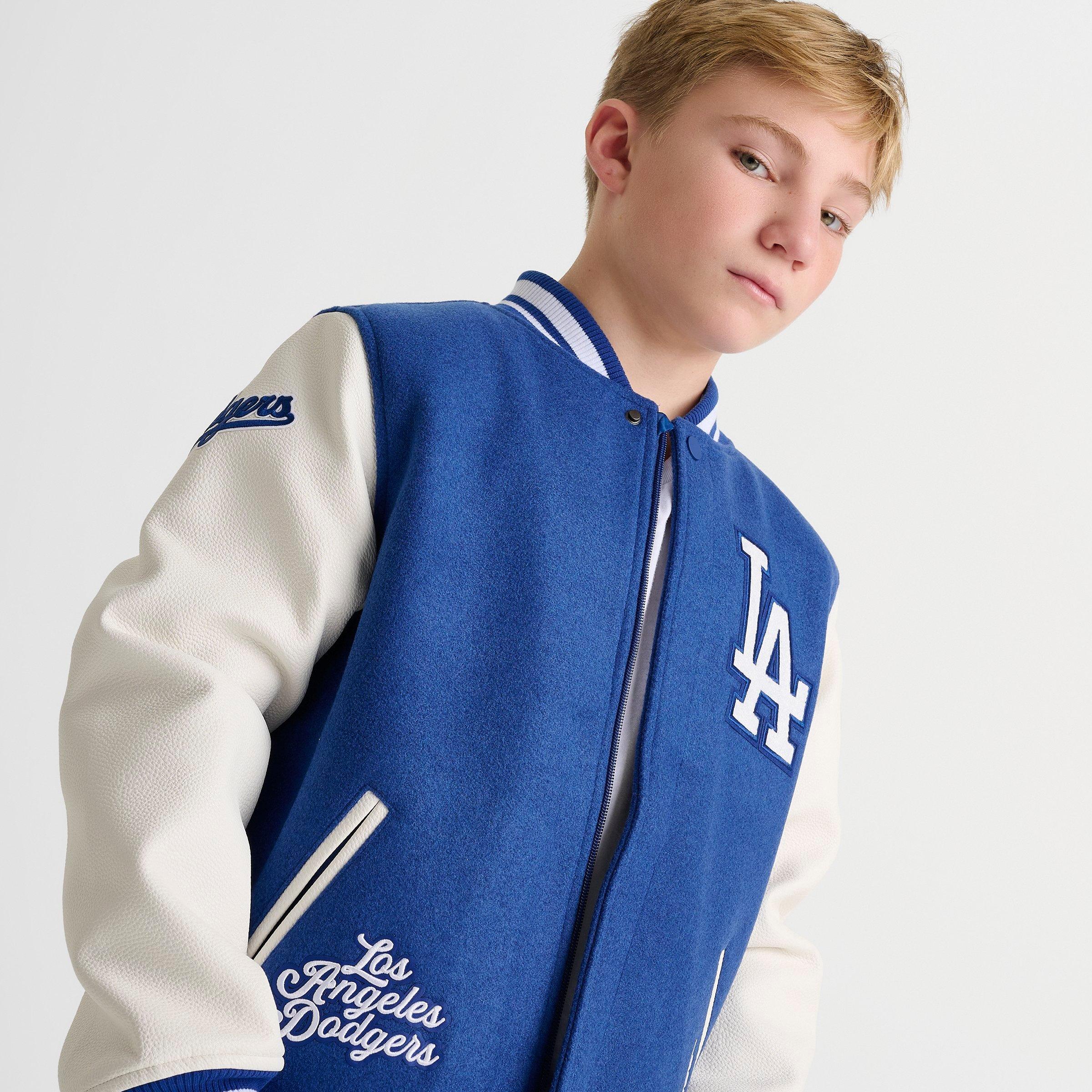 Big Kids' Pro Standard Los Angeles Dodgers MLB Wool Varsity Jacket