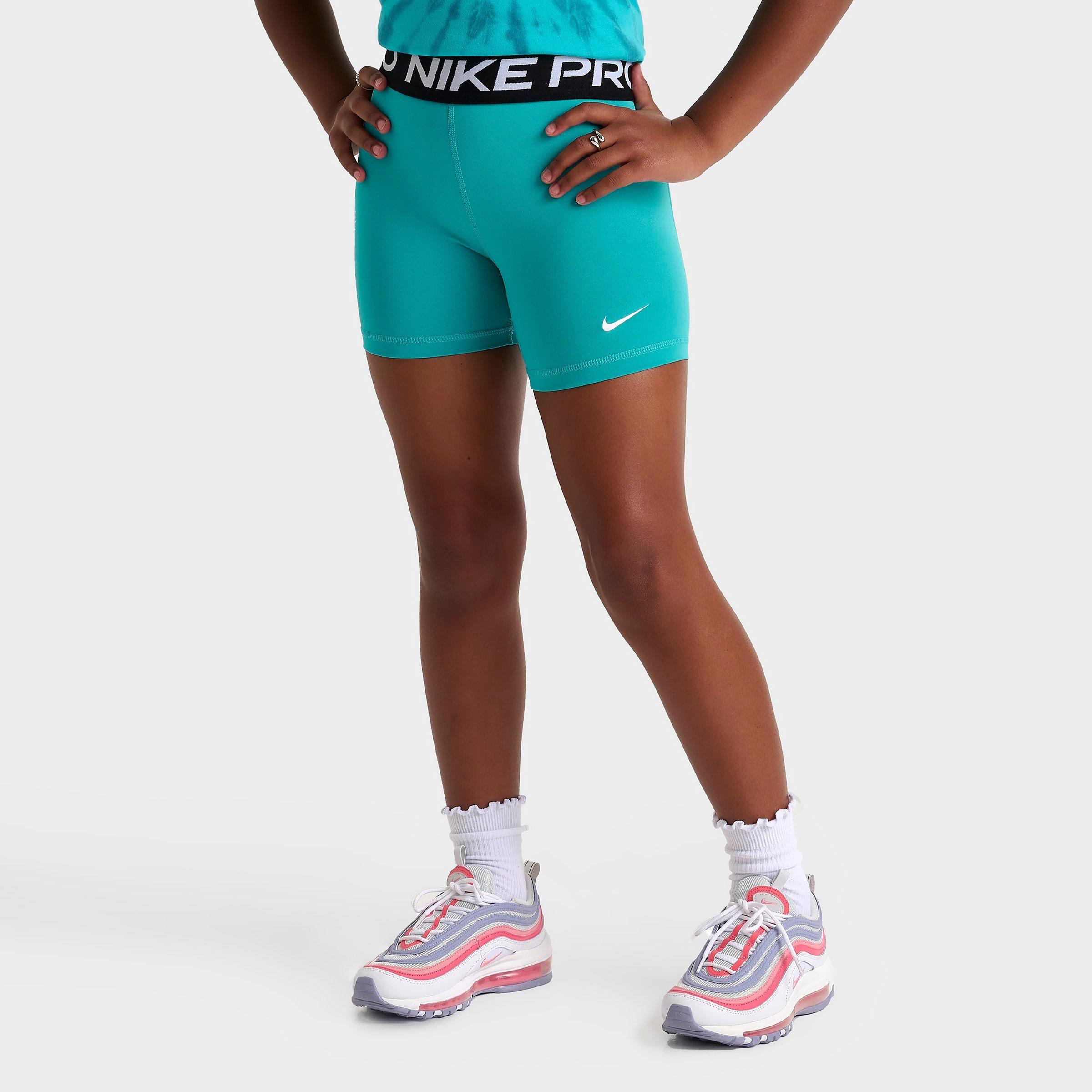 Girls' Big Kids' Nike Pro High-Waisted Bike Shorts | JD Sports