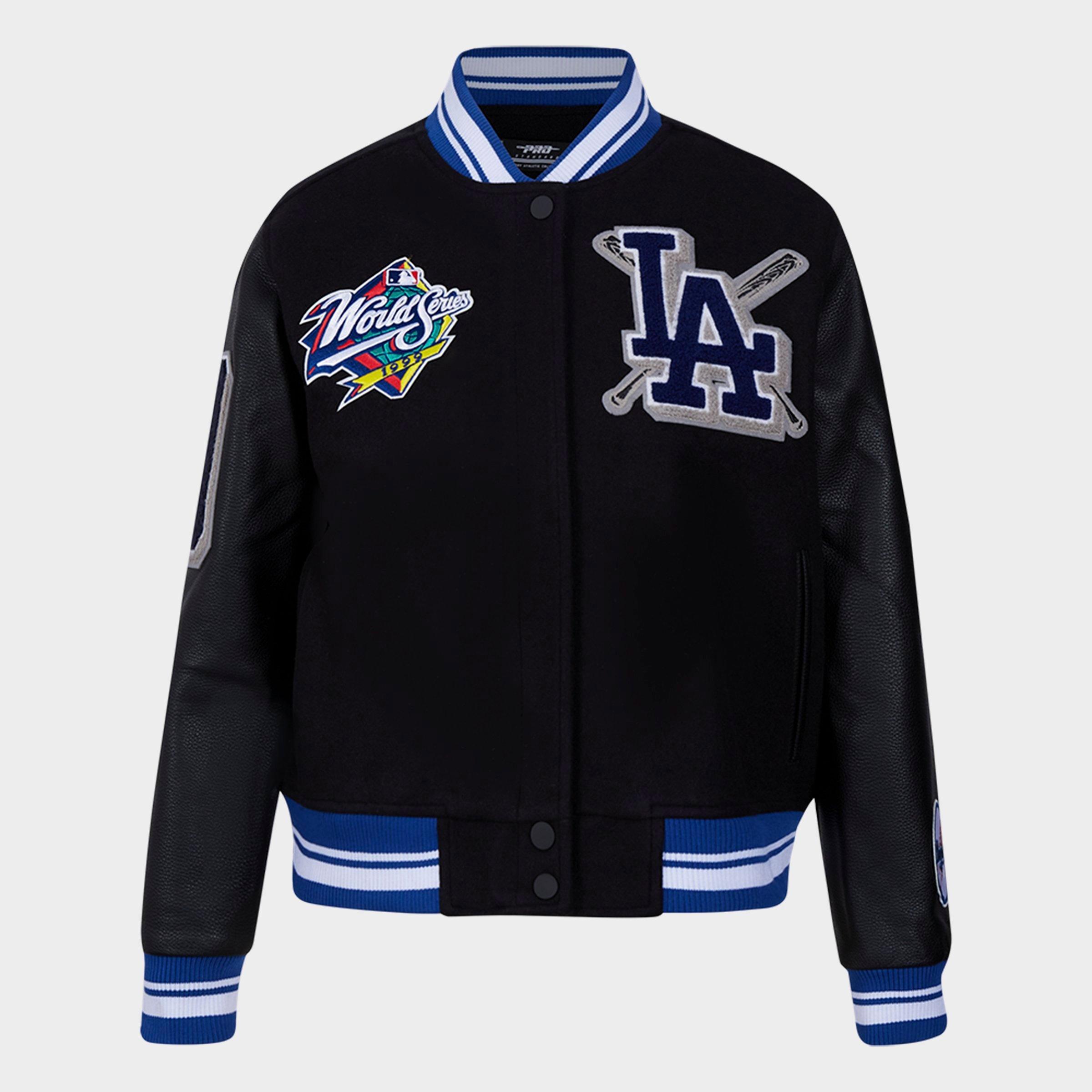 Women's Pro Standard Los Angeles Dodgers MLB Mashup Rib Wool Varsity Jacket