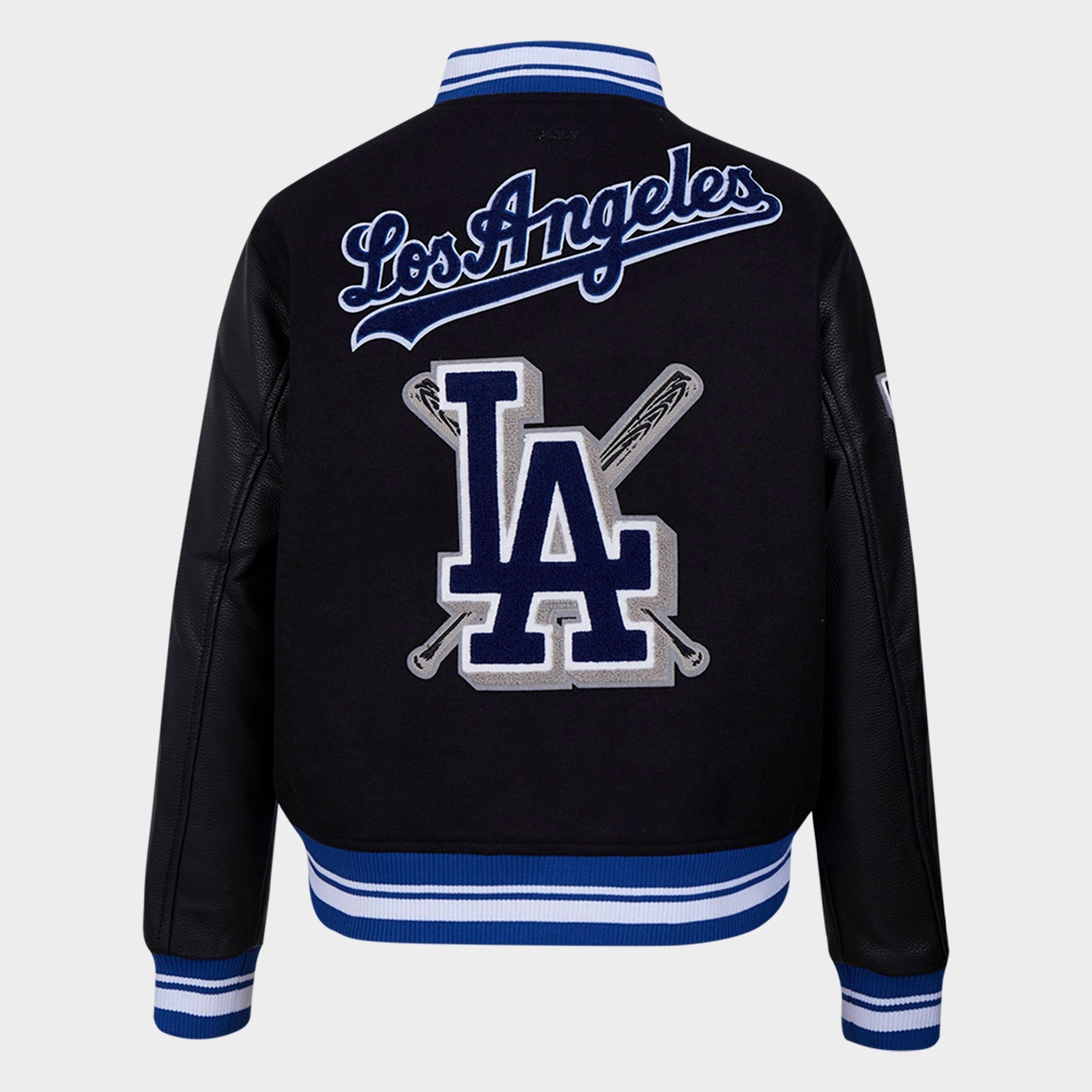Women's Pro Standard Los Angeles Dodgers MLB Mashup Rib Wool Varsity Jacket