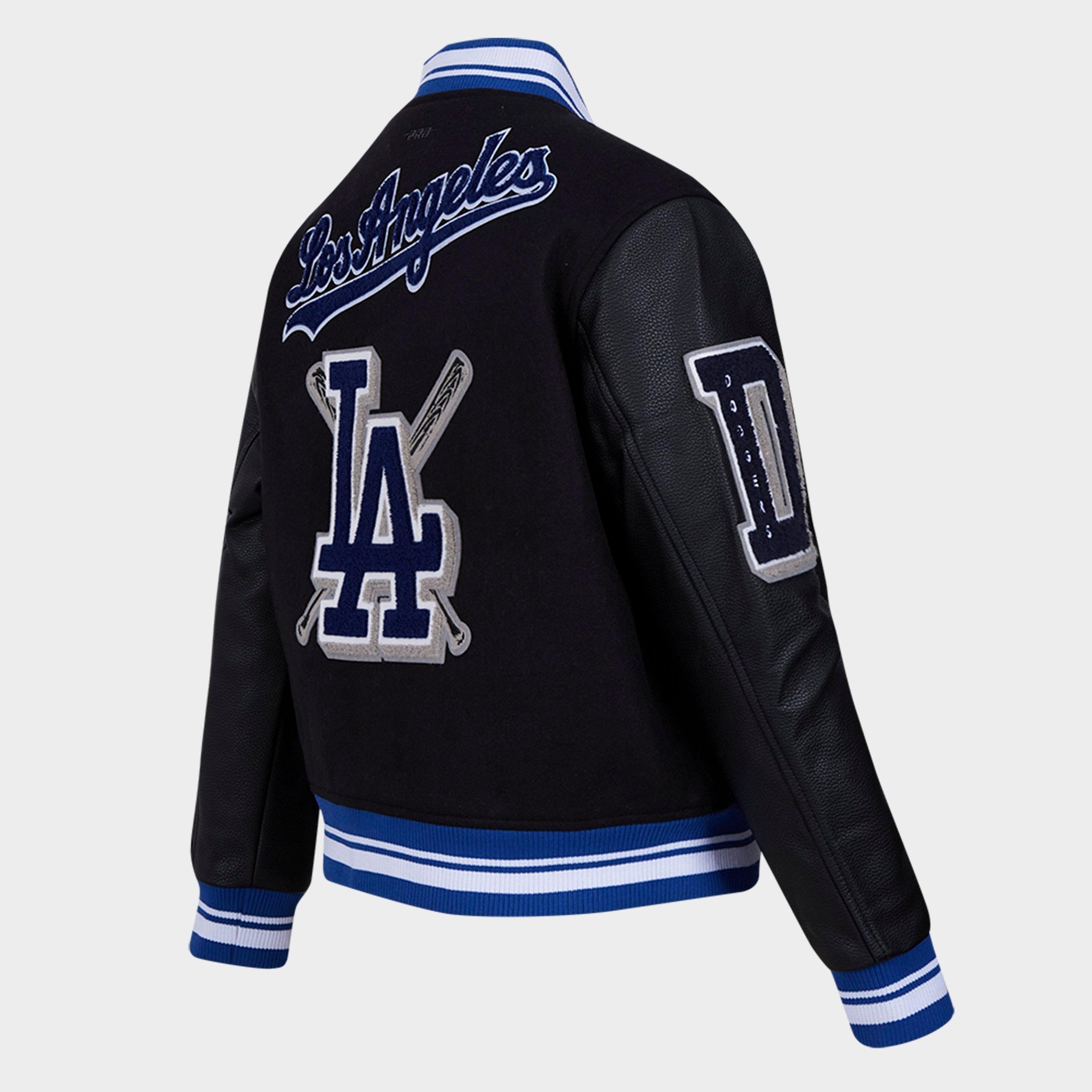 Women's Pro Standard Los Angeles Dodgers MLB Mashup Rib Wool Varsity Jacket