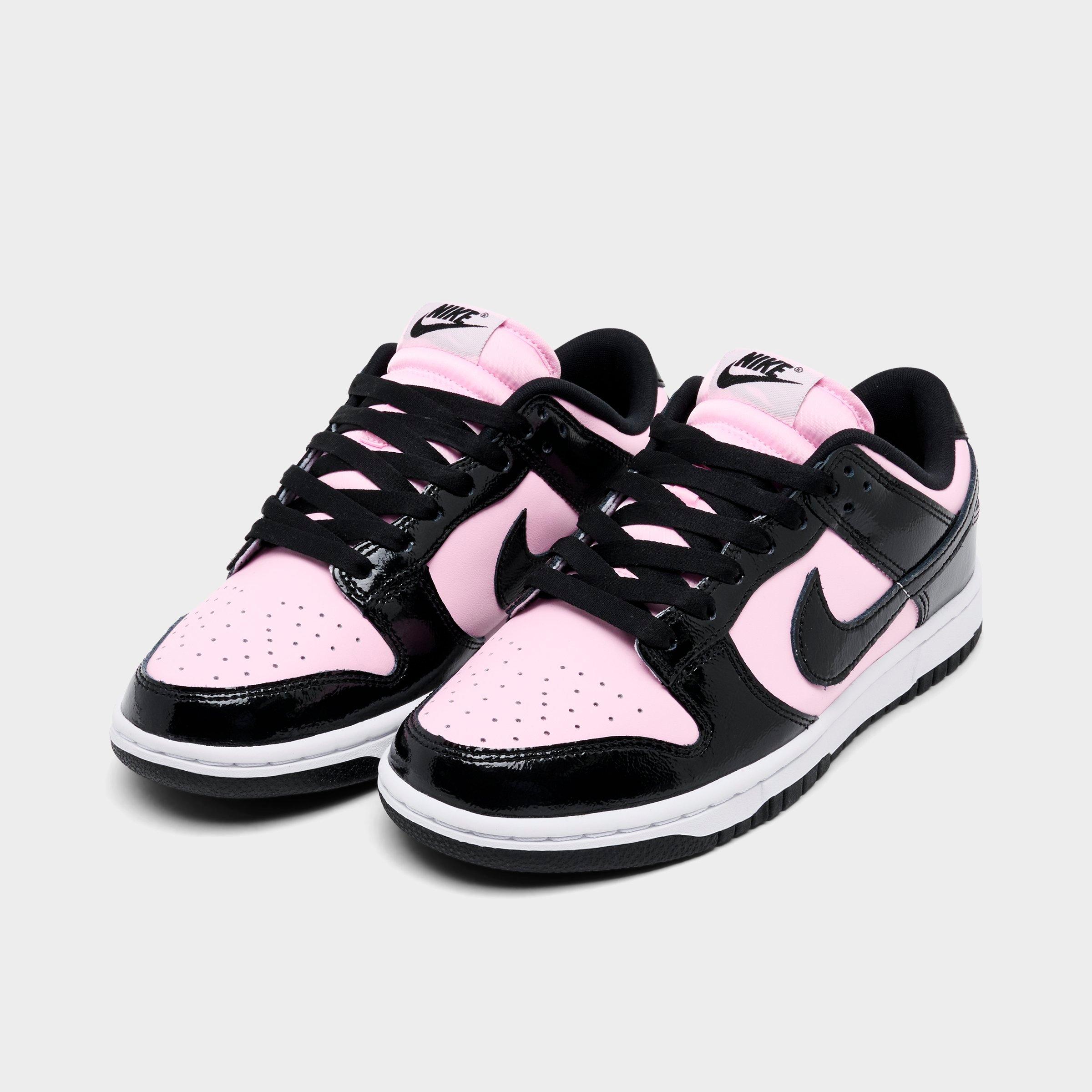 Women's Nike Dunk Low Patent Leather Casual Shoes