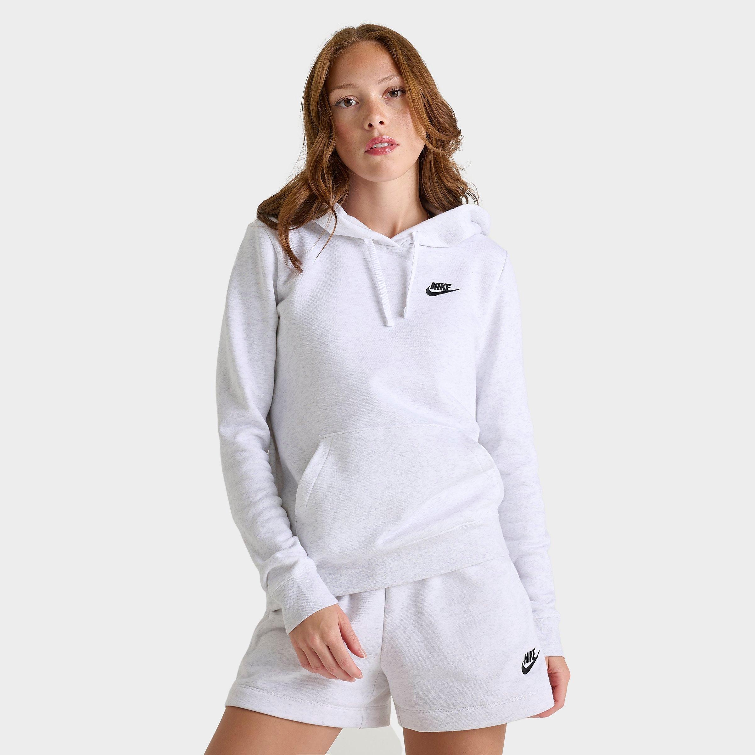 (取寄) ナイキ レディース スポーツウェア クラブ フリース プルオーバー ブーディ Nike women Sportswear Club Fleece Standar Pullover Hoodie Obsidian/White Nike Sportswear Club Fleece Women's Logo Pullover Hoodie