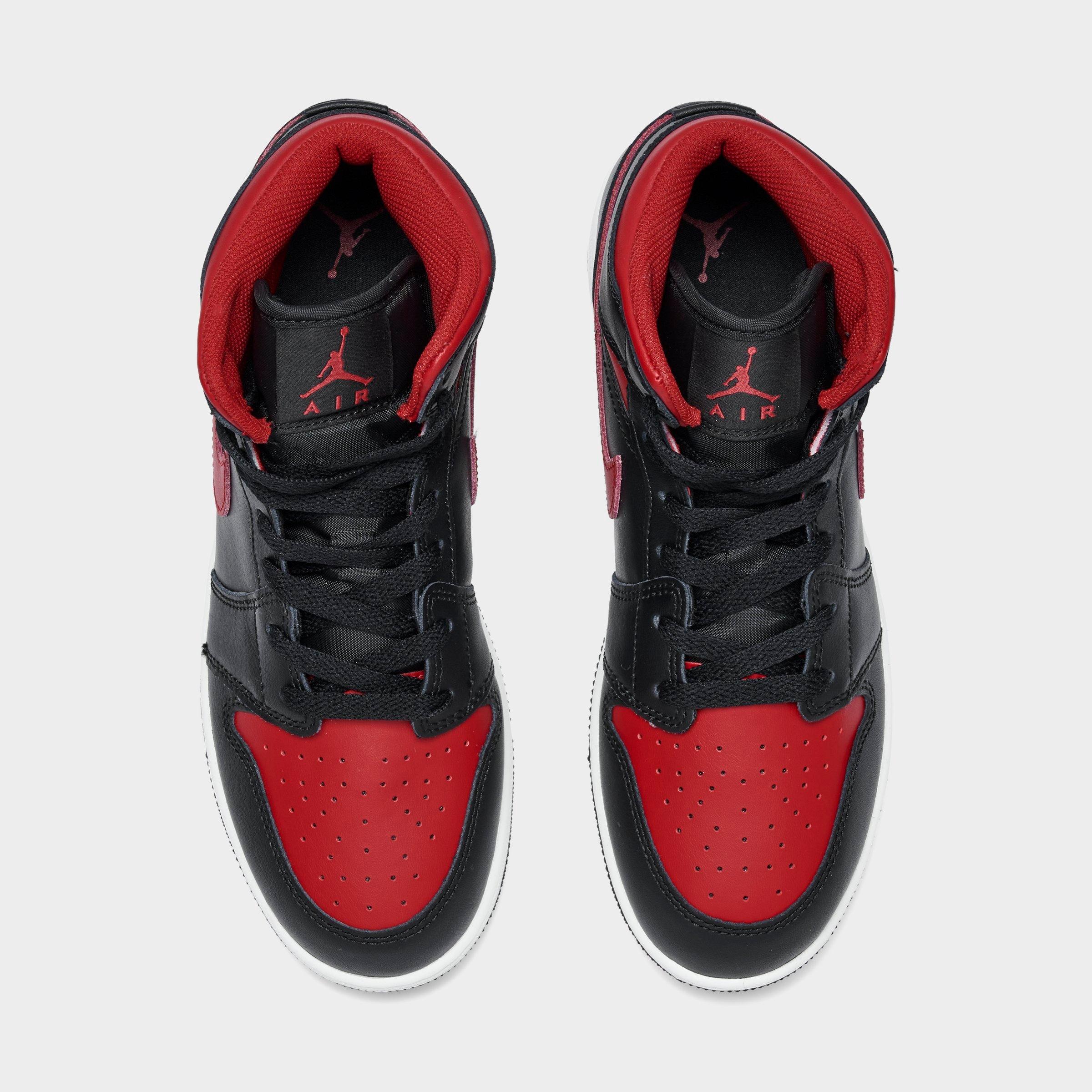 Big Kids' Air Jordan Retro 1 Mid Casual Shoes
