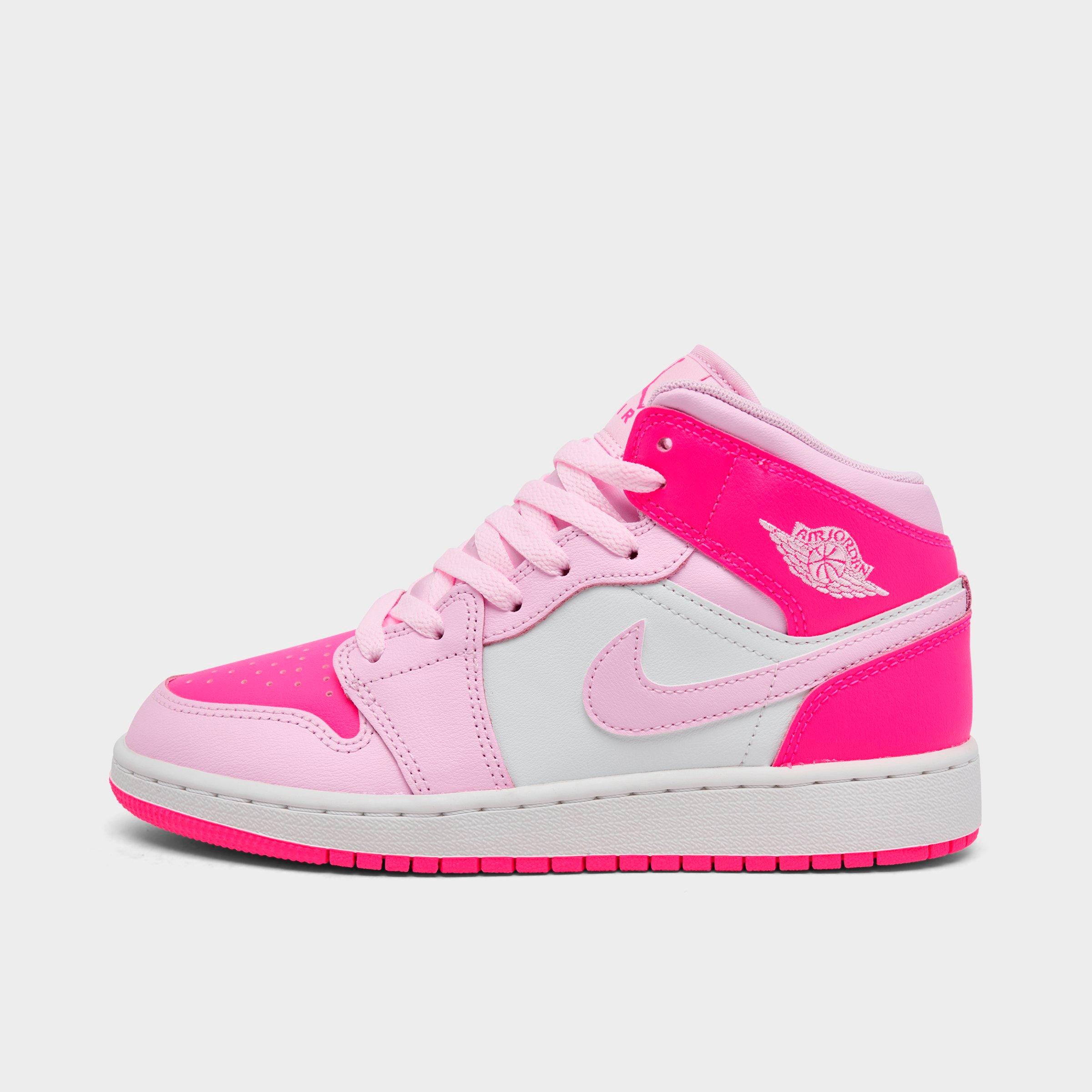 Big Kids' Air Jordan Retro 1 Mid Casual Shoes | JD Sports