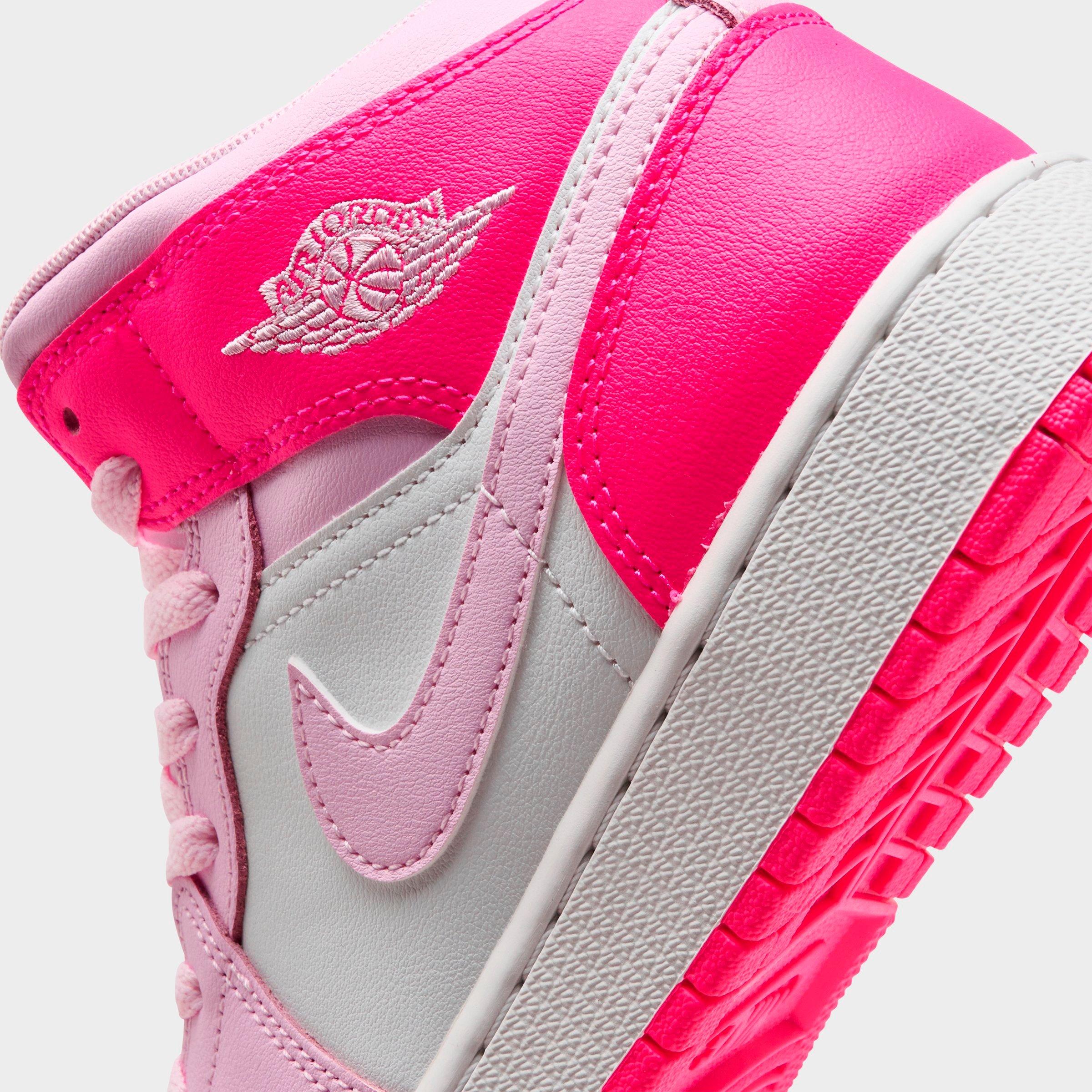 Big Kids' Air Jordan Retro 1 Mid Casual Shoes