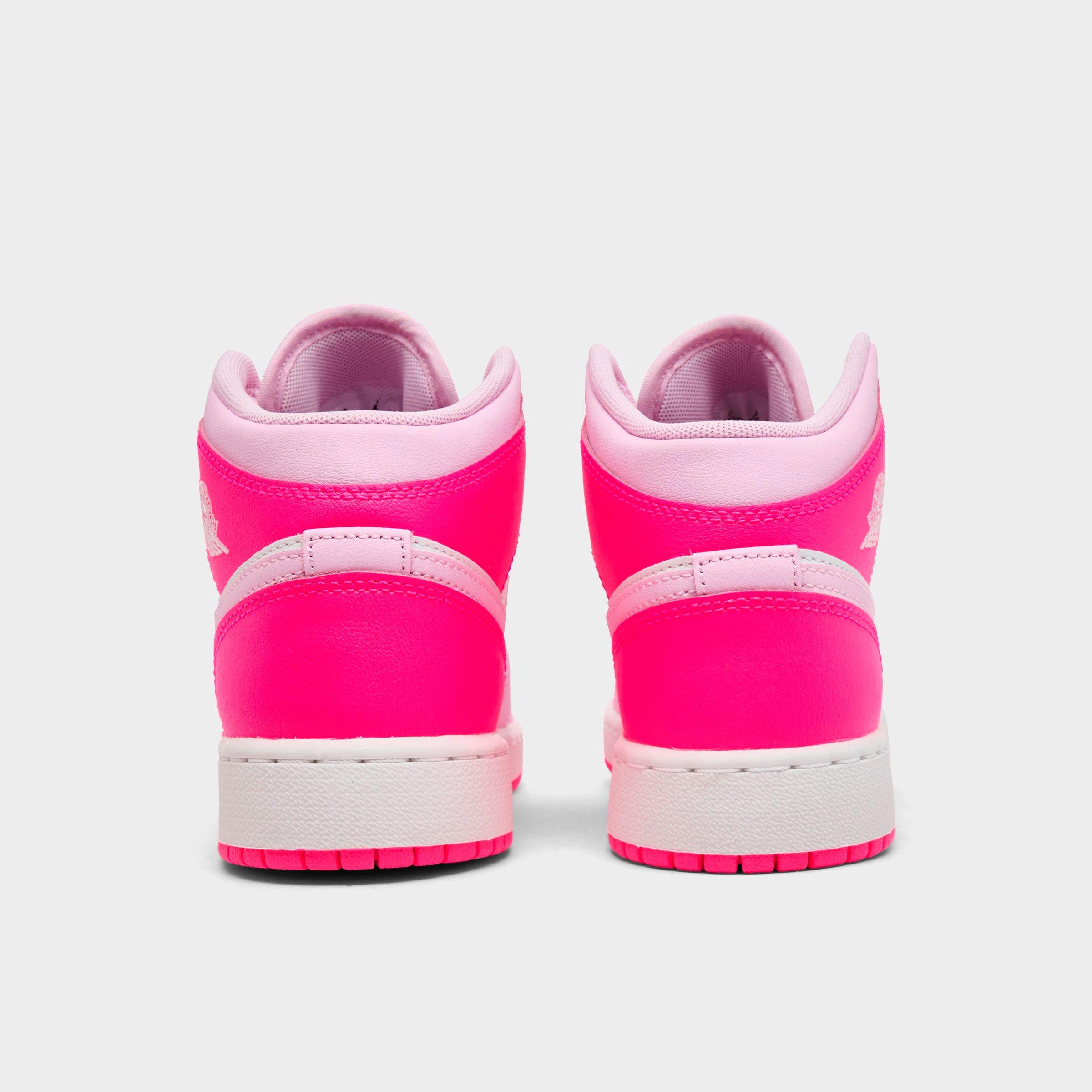 Big Kids' Air Jordan Retro 1 Mid Casual Shoes