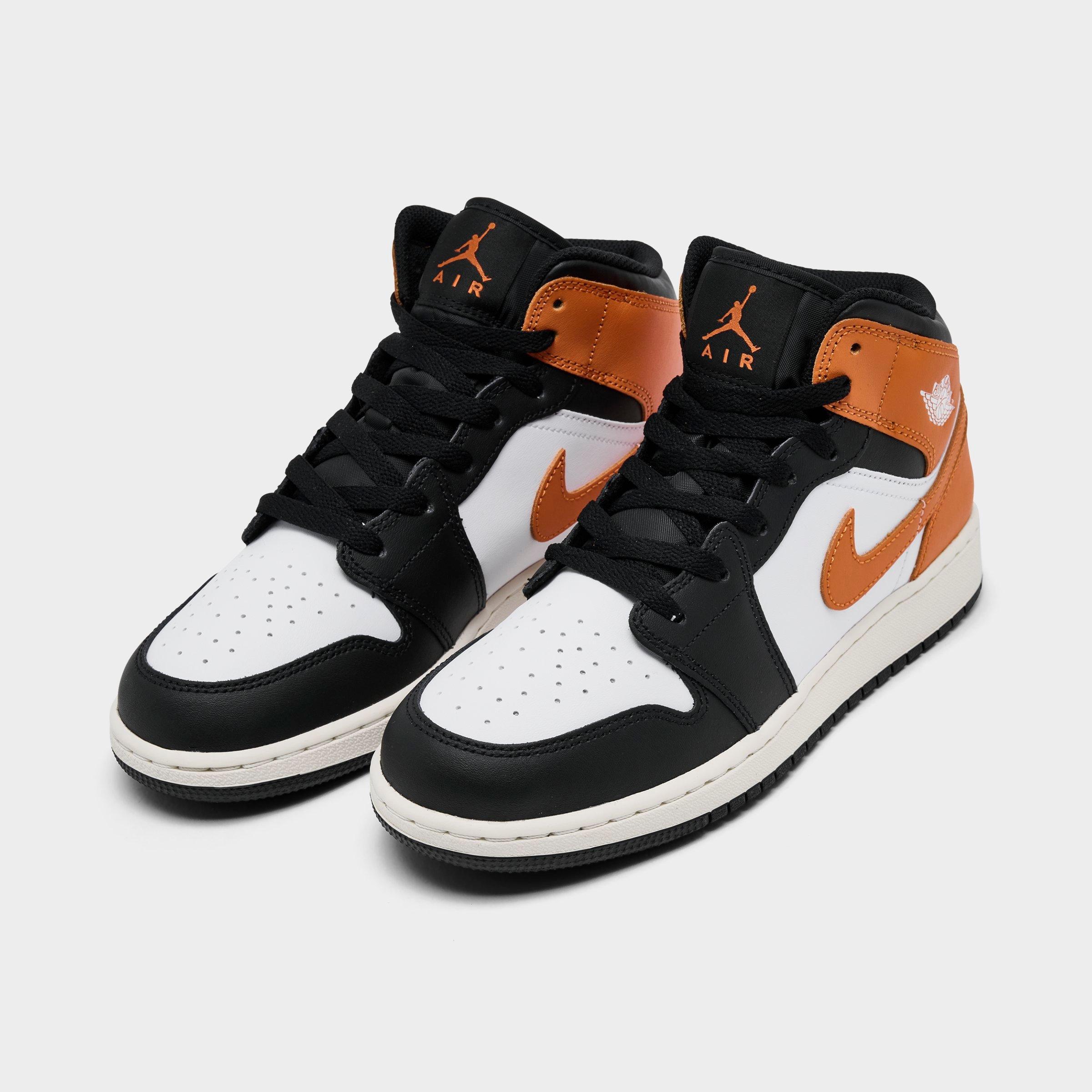 Big Kids' Air Jordan Retro 1 Mid Casual Shoes