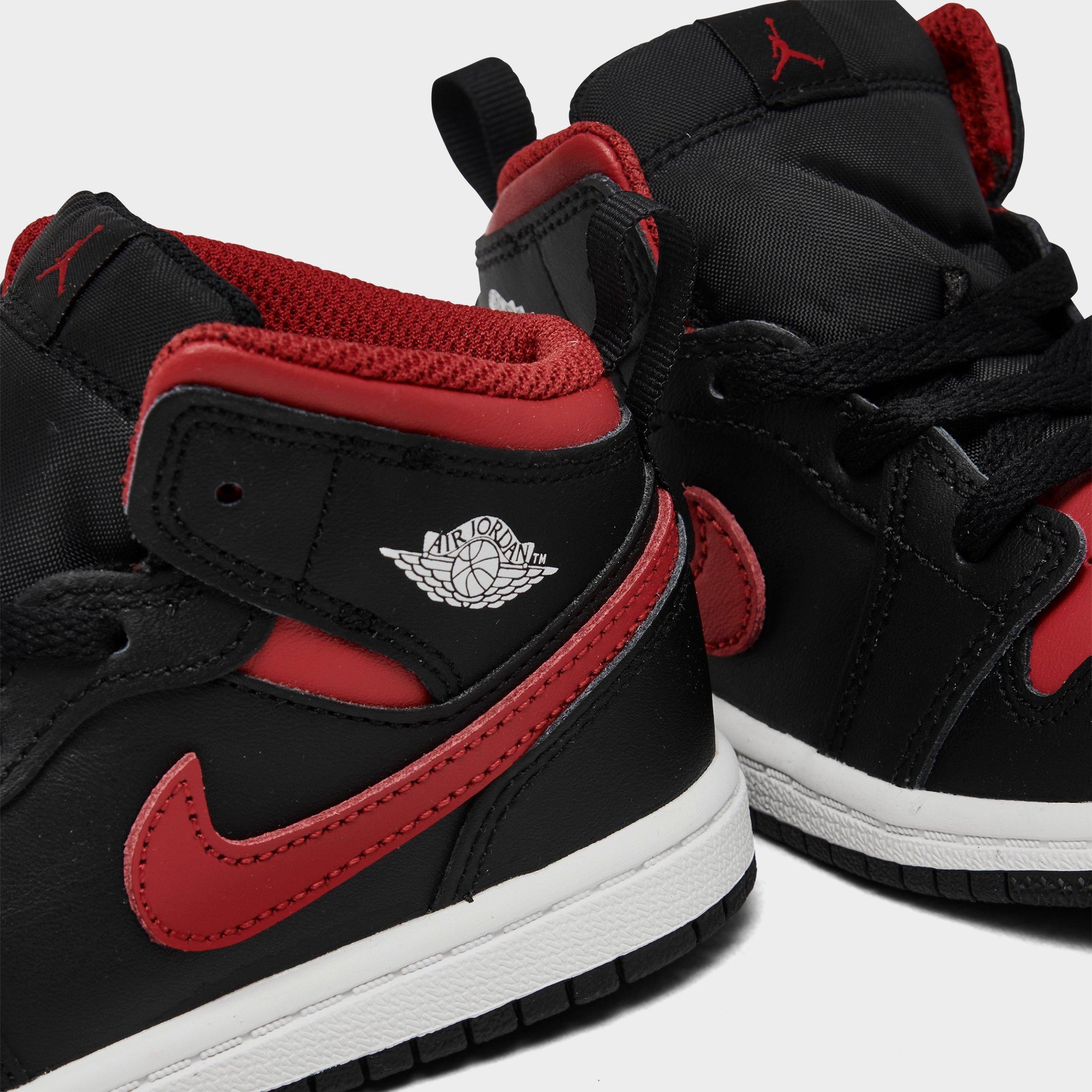 Kids' Toddler Air Jordan Retro 1 Mid Casual Shoes