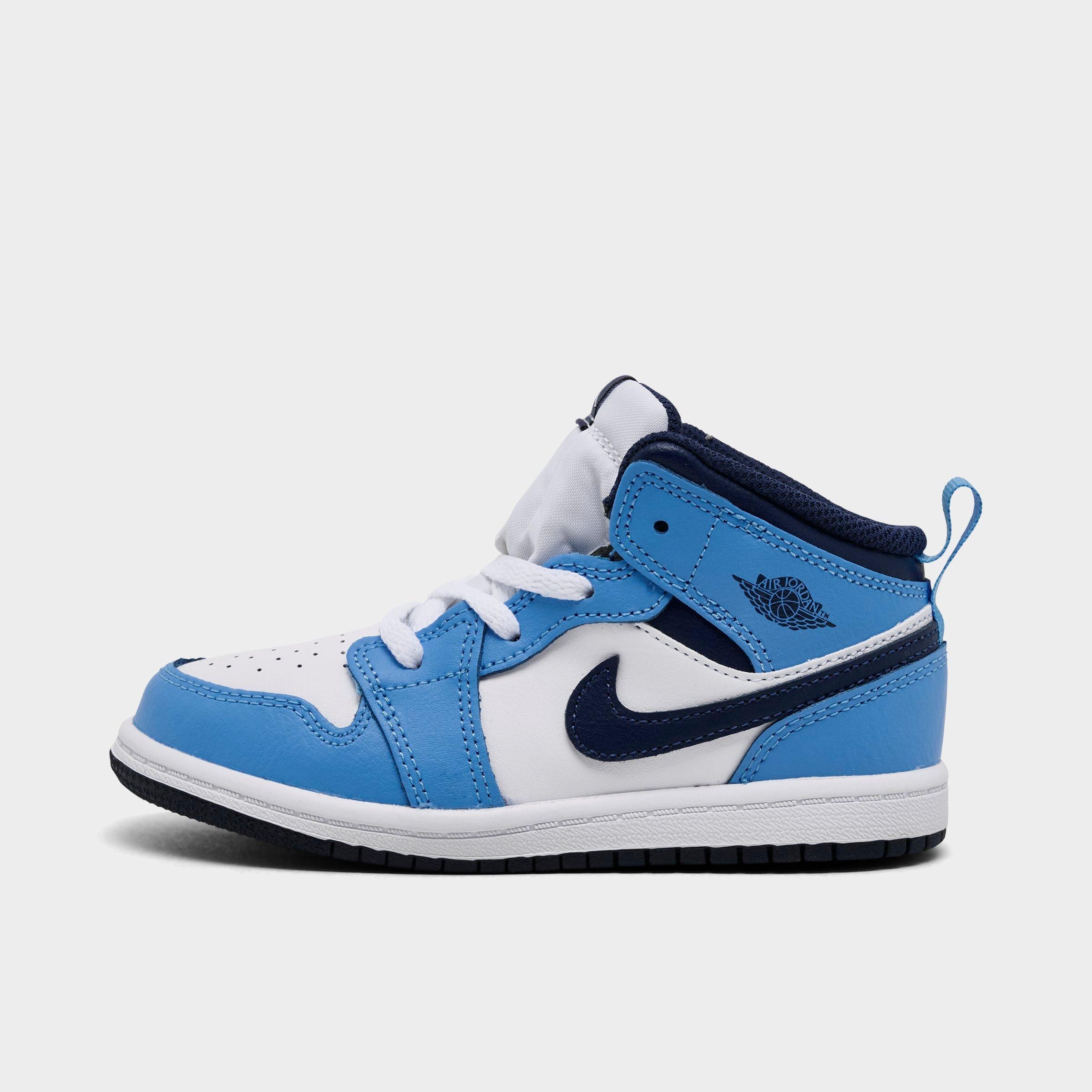 Kids' Toddler Air Jordan Retro 1 Mid Casual Shoes