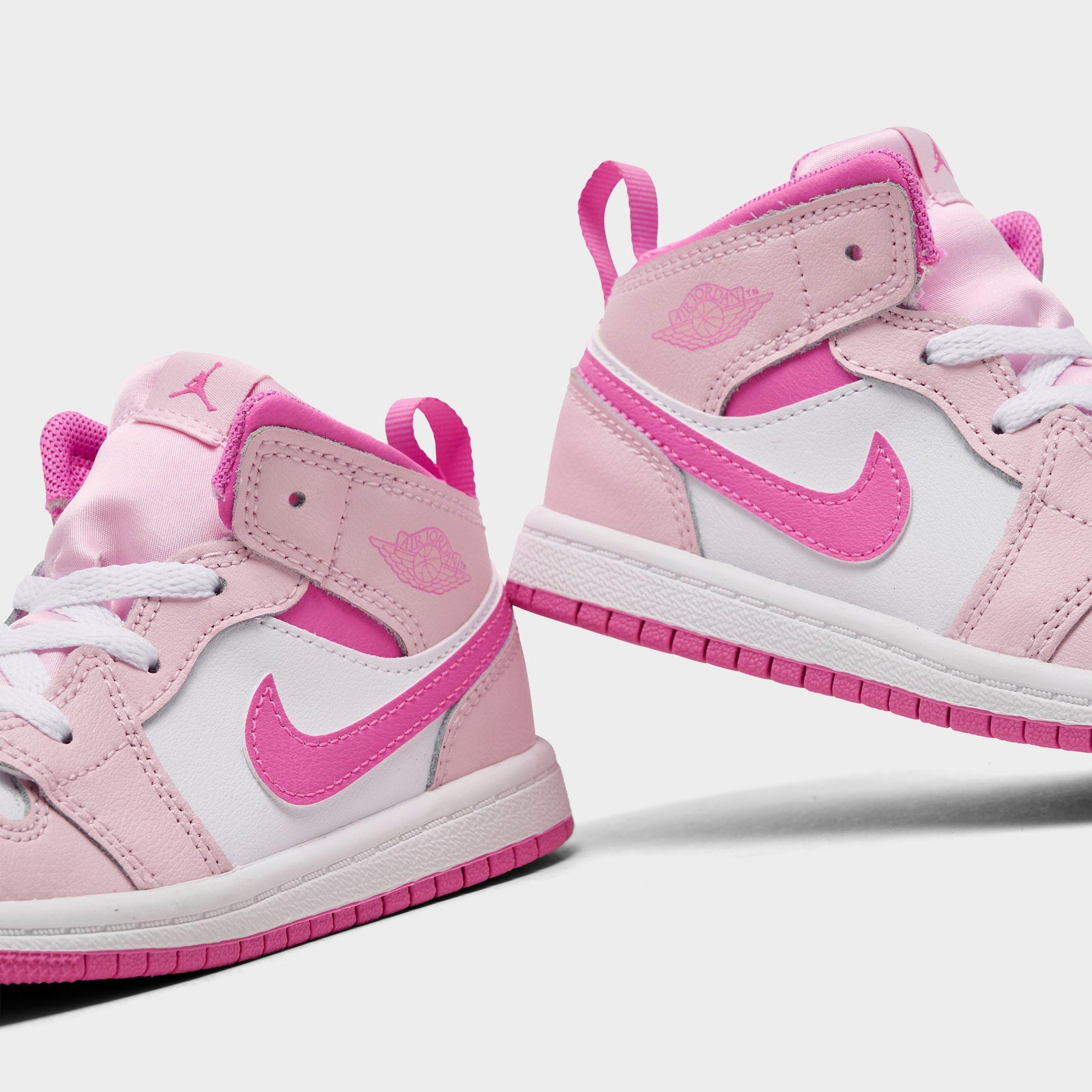 Kids' Toddler Air Jordan Retro 1 Mid Casual Shoes
