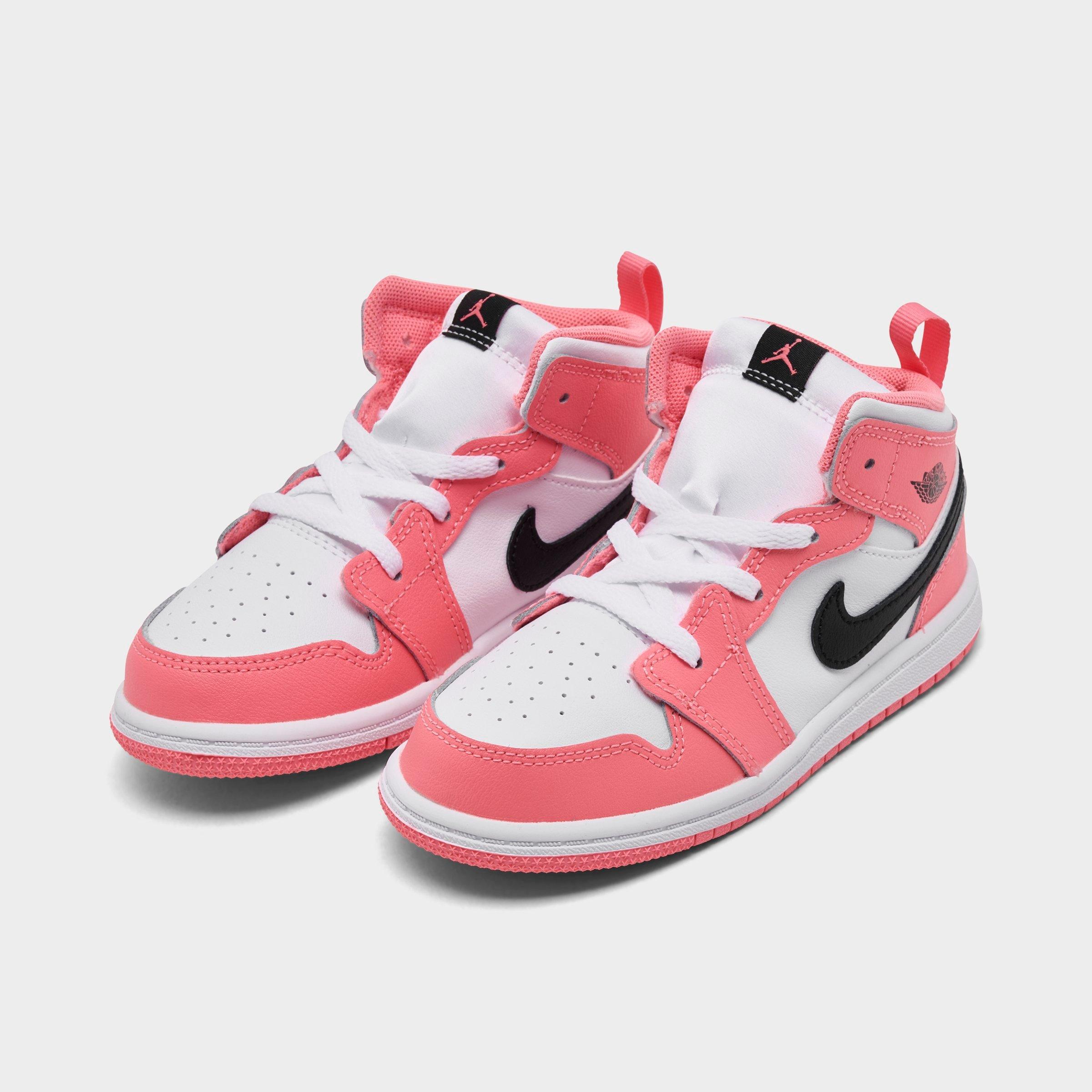 Kids' Toddler Air Jordan Retro 1 Mid Casual Shoes