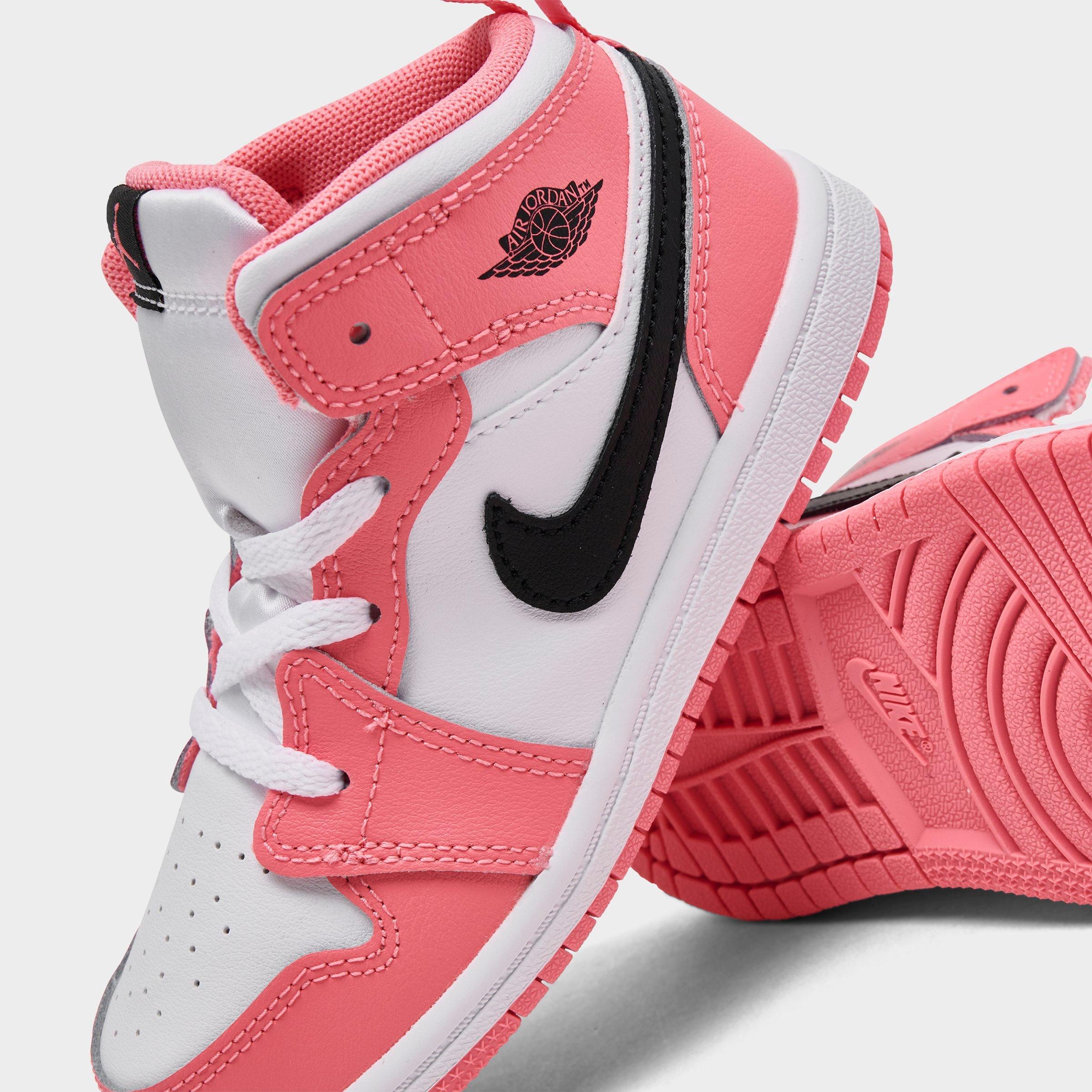 Kids' Toddler Air Jordan Retro 1 Mid Casual Shoes