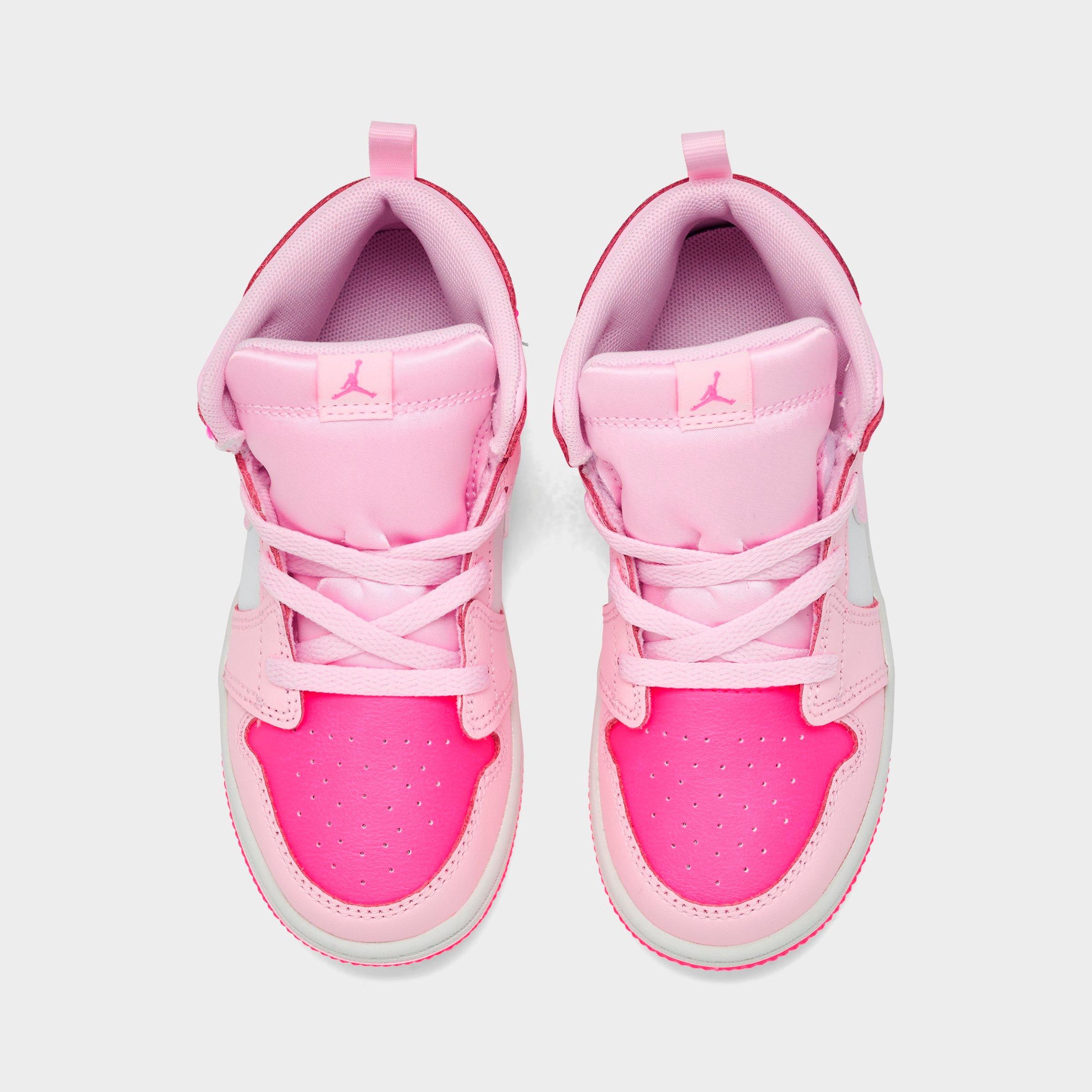 Kids' Toddler Air Jordan Retro 1 Mid Casual Shoes
