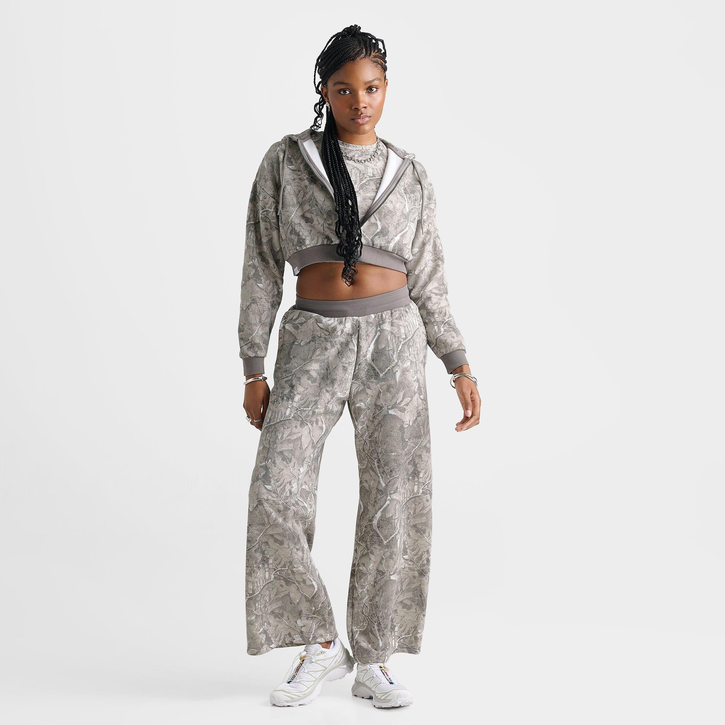 Women's DAILYSZN Fleece Cropped Full-Zip Hoodie