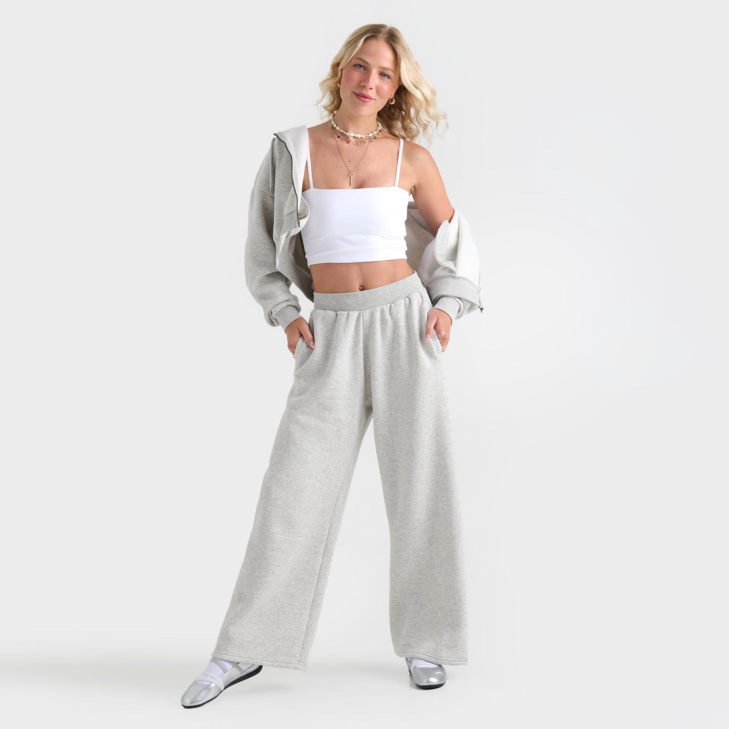 Women's DAILYSZN Fleece Wide Leg Jogger Pants