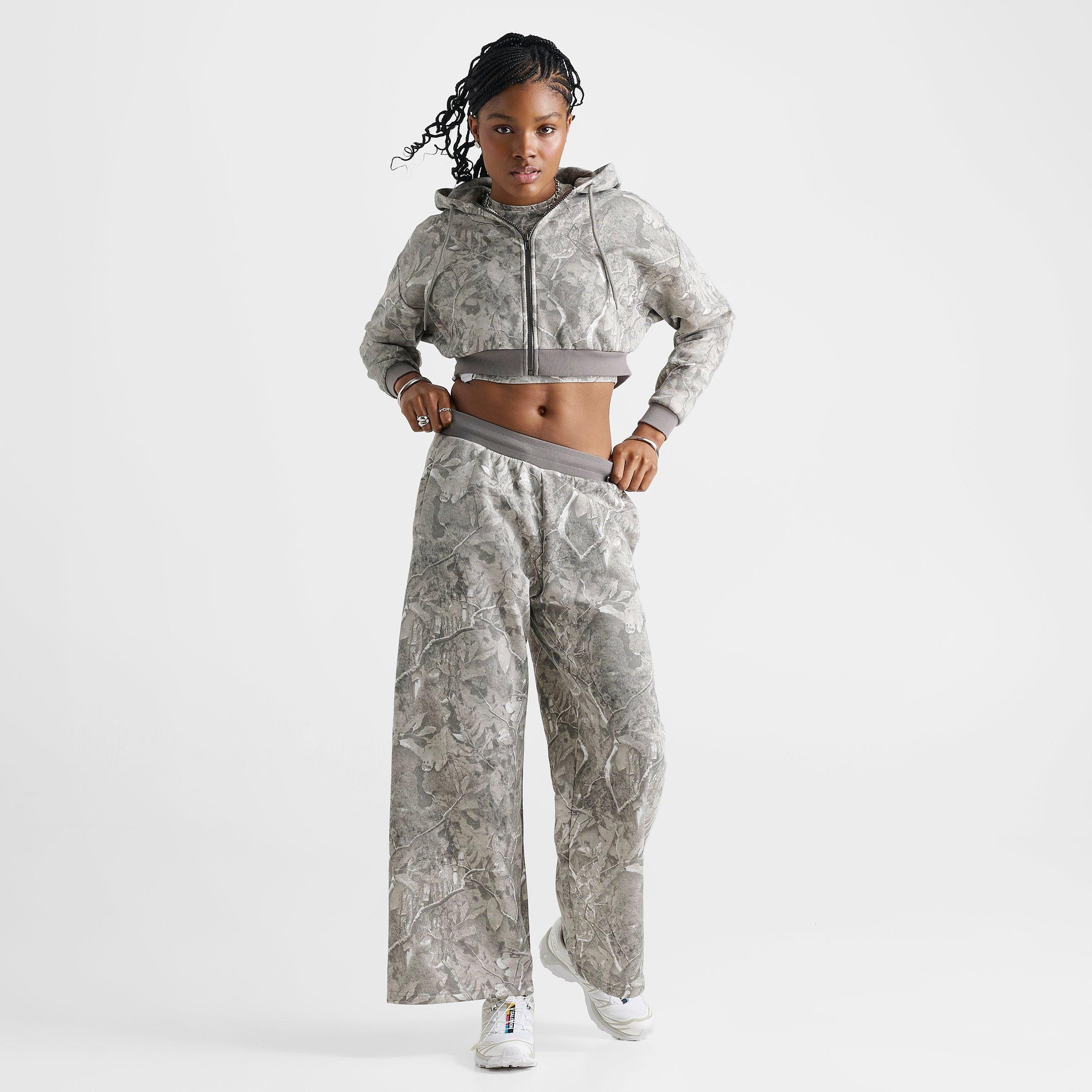 Women's DAILYSZN Fleece Wide Leg Jogger Pants