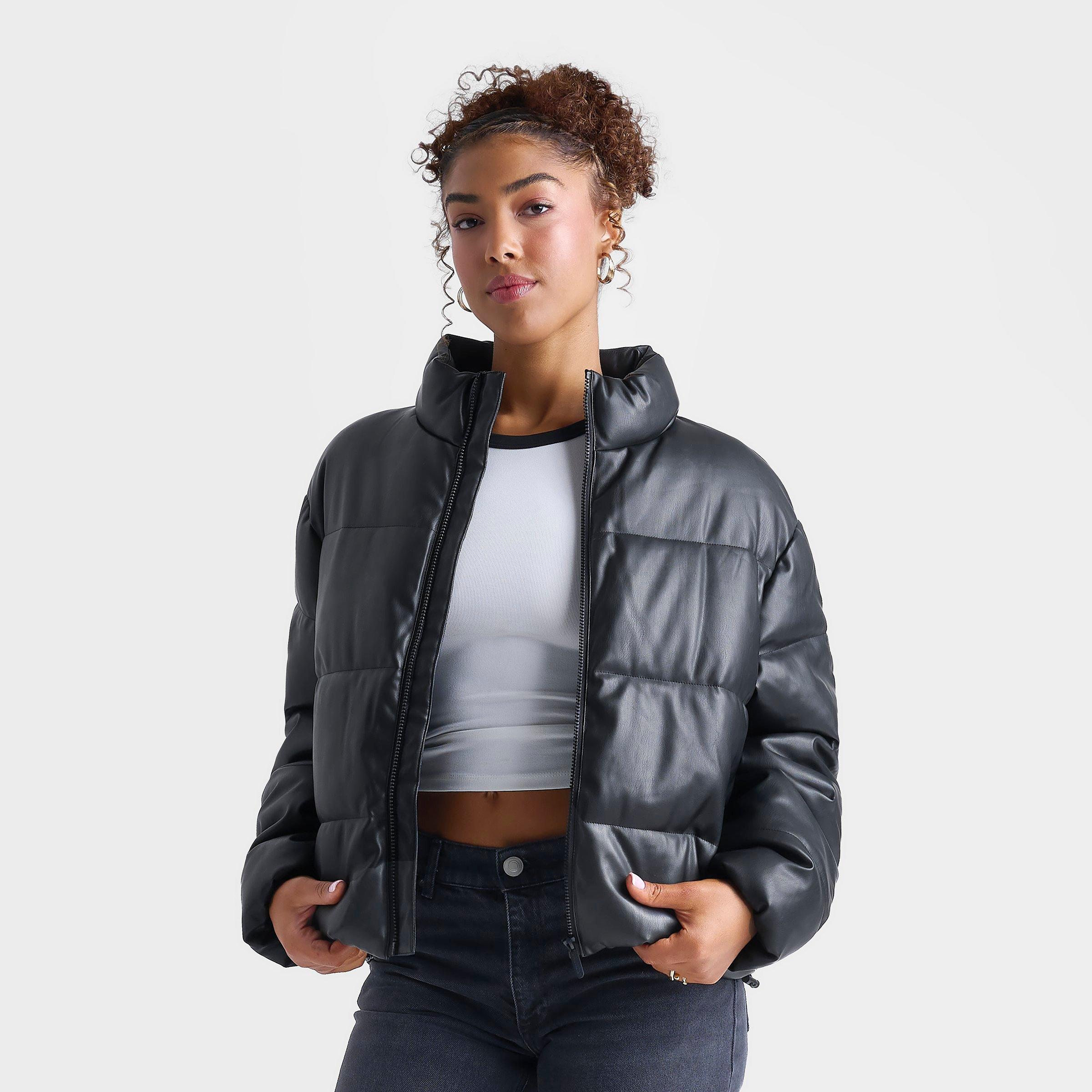 Women's DAILYSZN Pleather Puffer Jacket