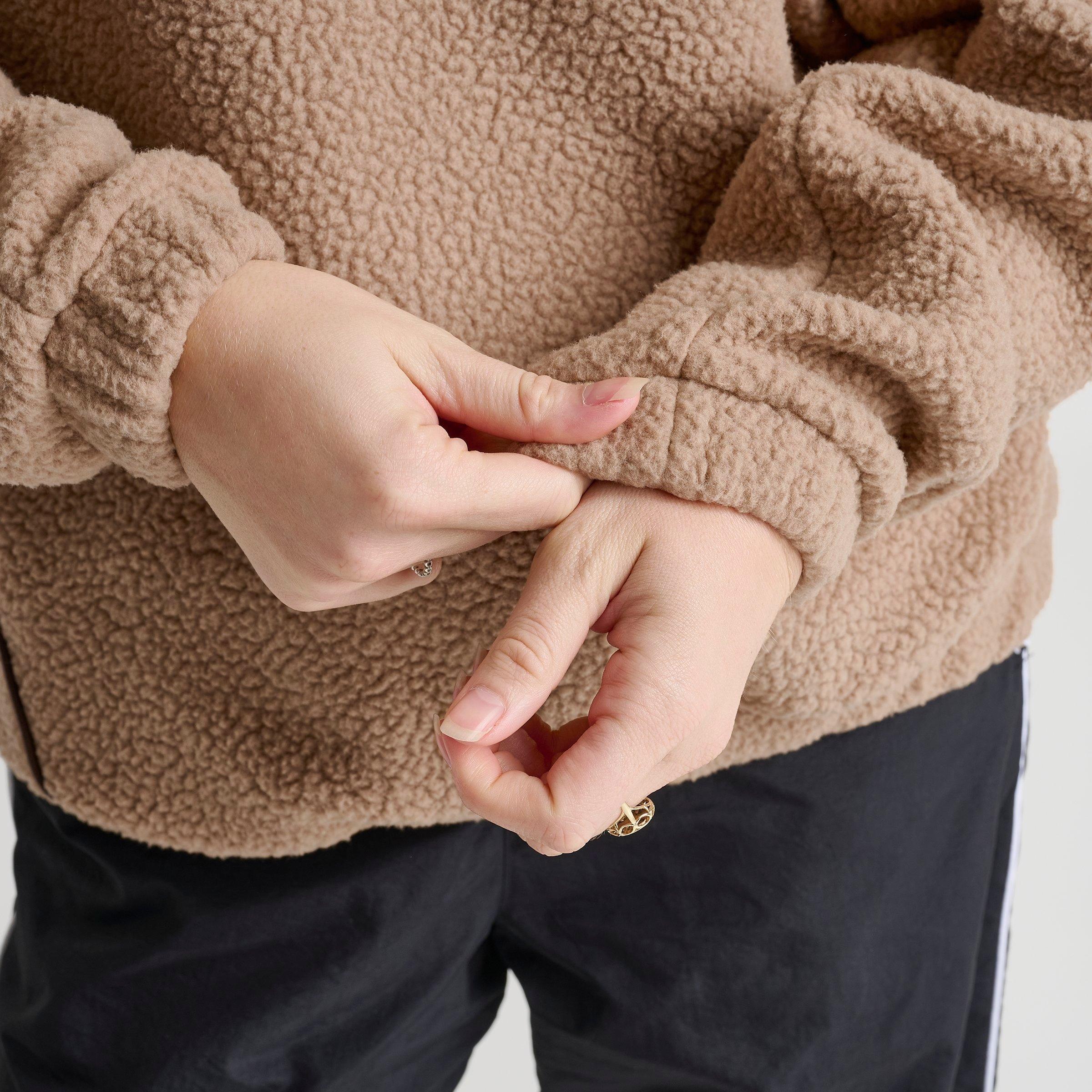Women's DAILYSZN Sherpa Quarter-Zip Sweatshirt