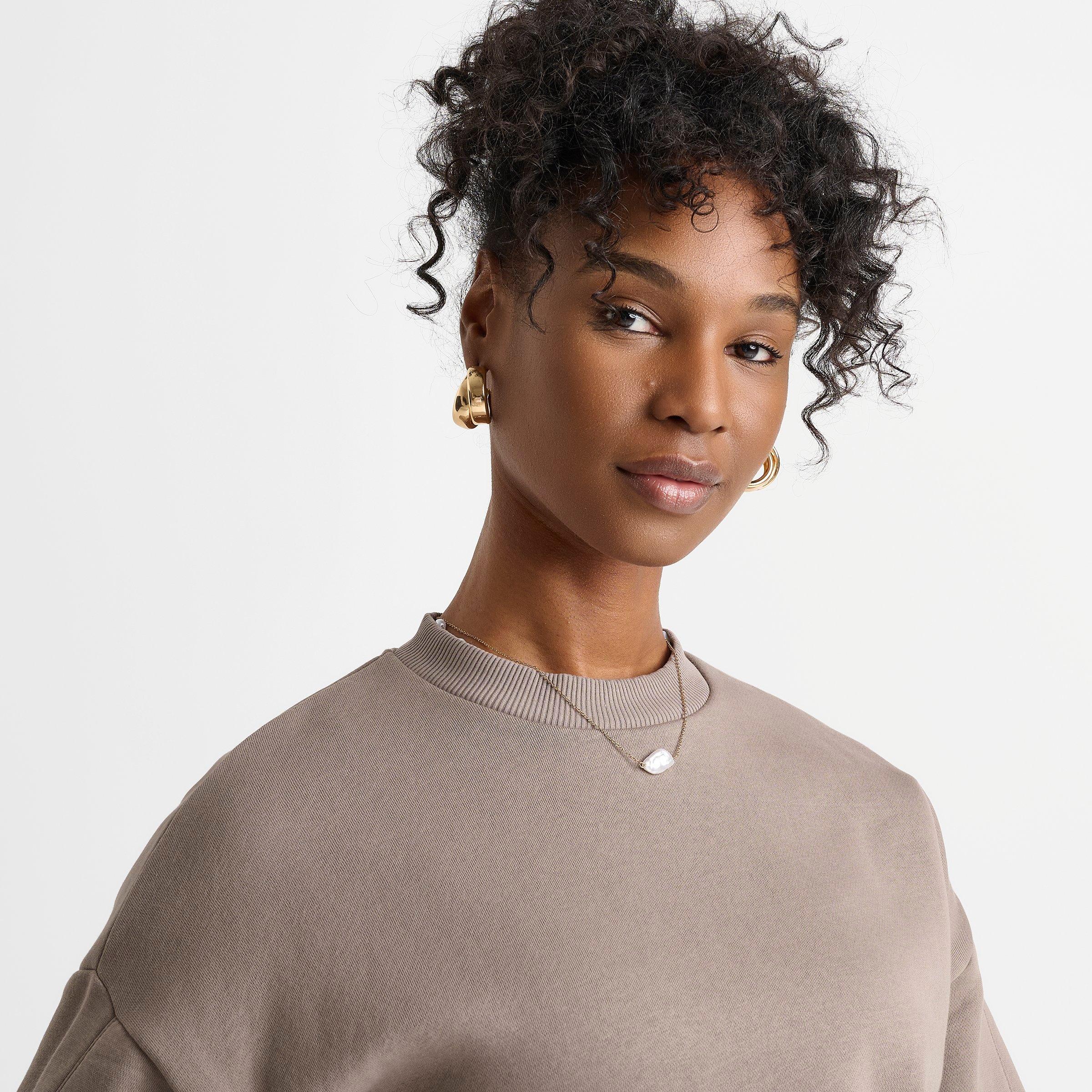 Women's DAILYSZN Boxy Fleece Crewneck Sweatshirt