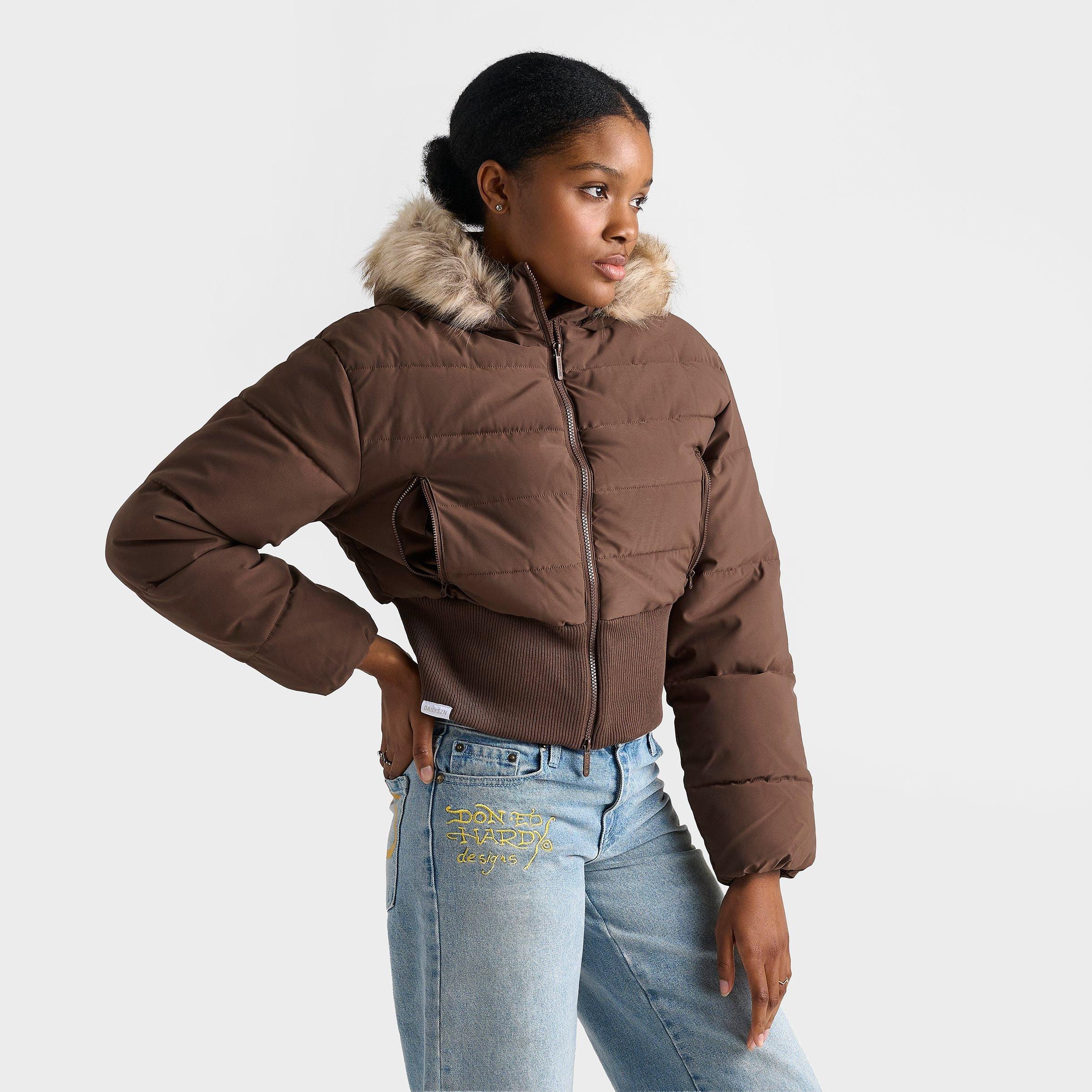 Women's DAILYSZN Fur Hooded Puffer Jacket