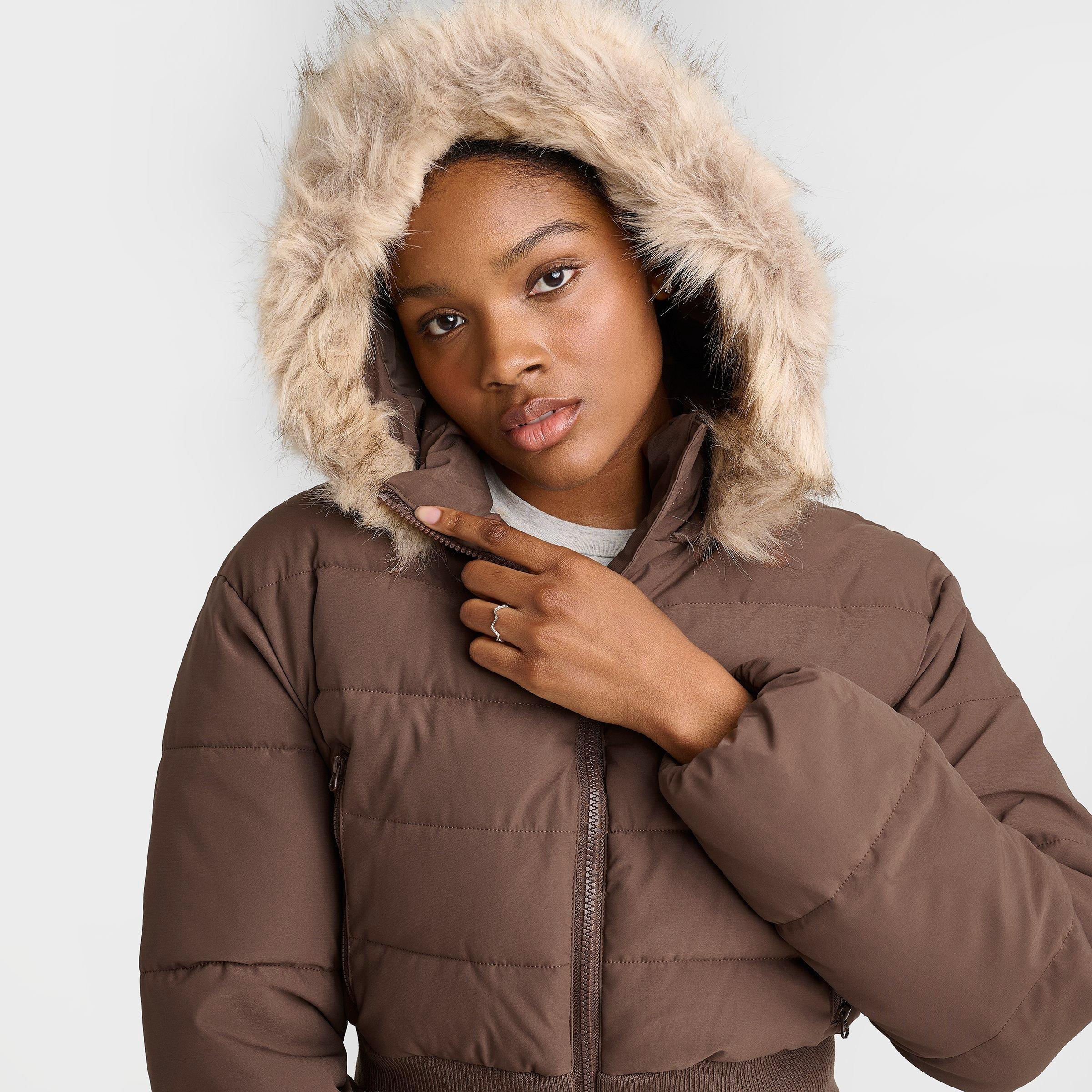 Women's DAILYSZN Fur Hooded Puffer Jacket