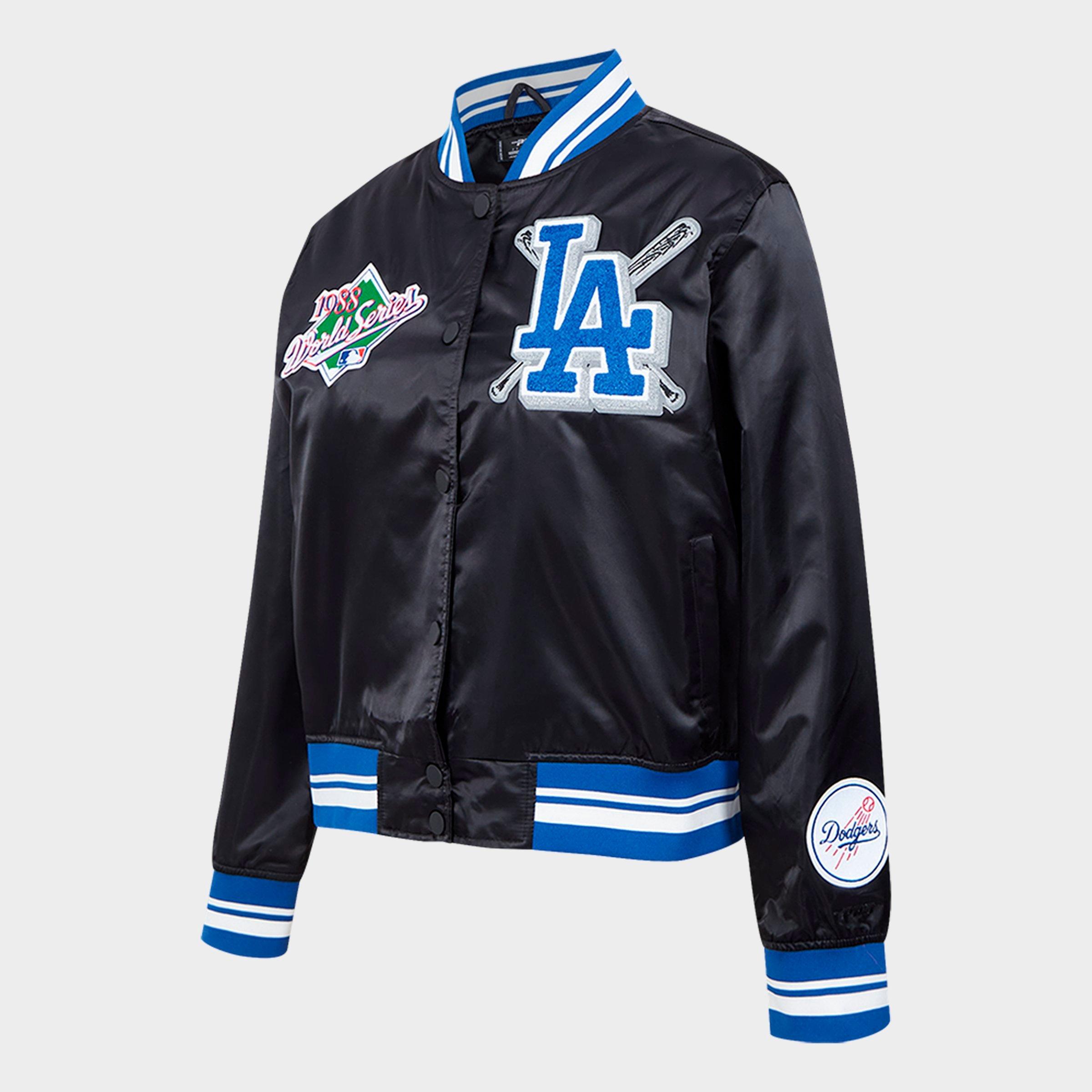 Women's Pro Standard Los Angeles Dodgers MLB Mash Up Rib Satin Jacket