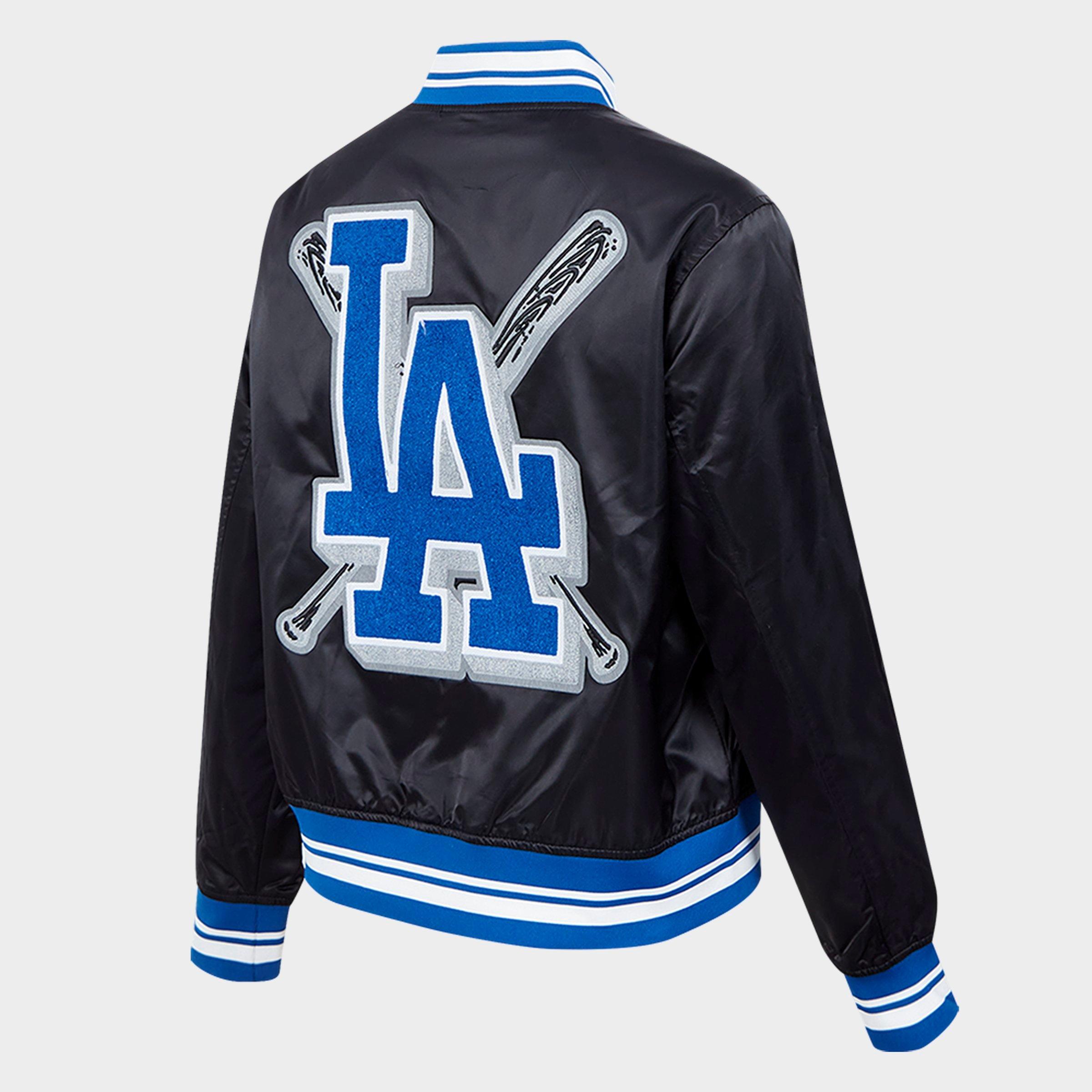 Women's Pro Standard Los Angeles Dodgers MLB Mash Up Rib Satin Jacket