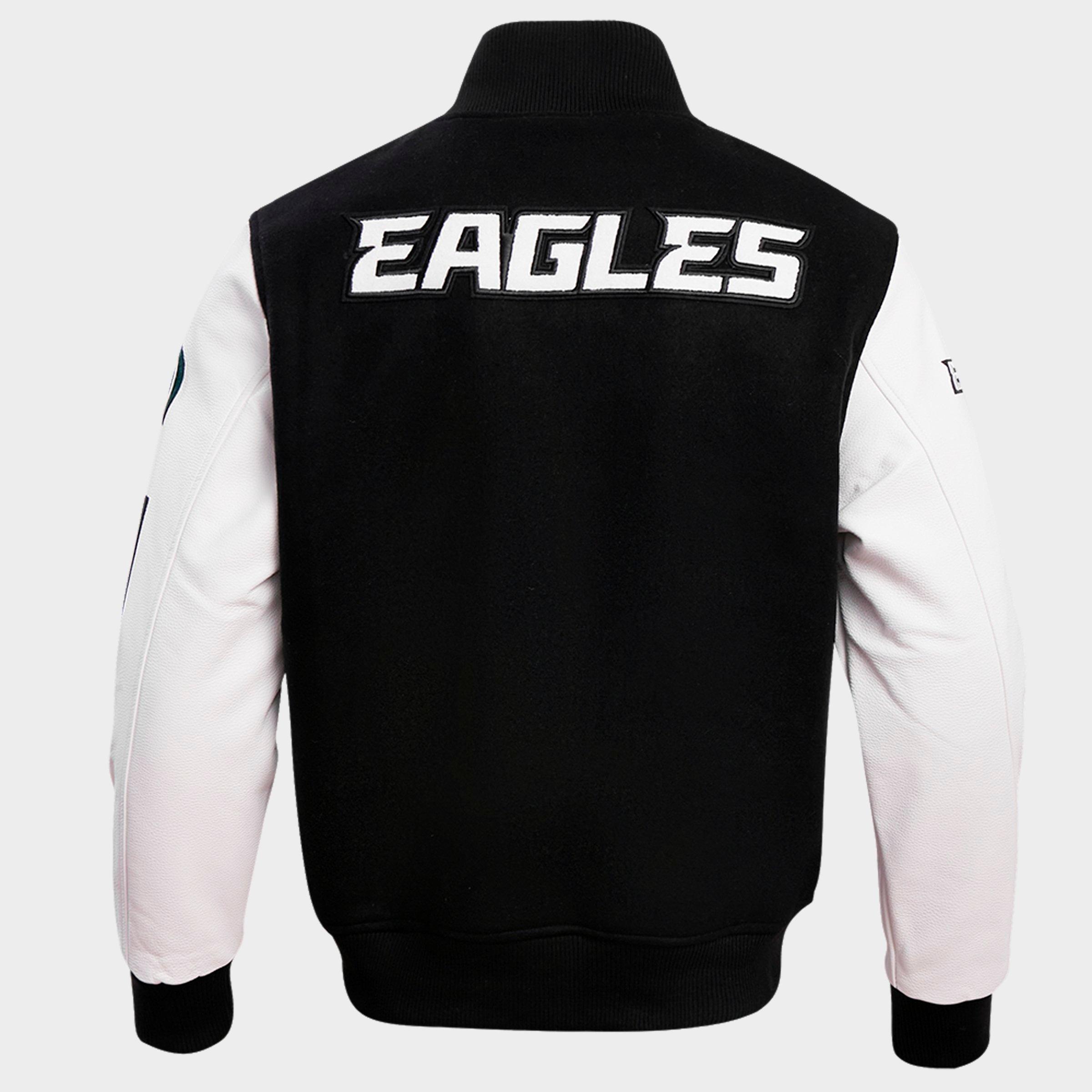Men's Pro Standard Philadelphia Eagles NFL Classic Rib Wool Varsity Jacket