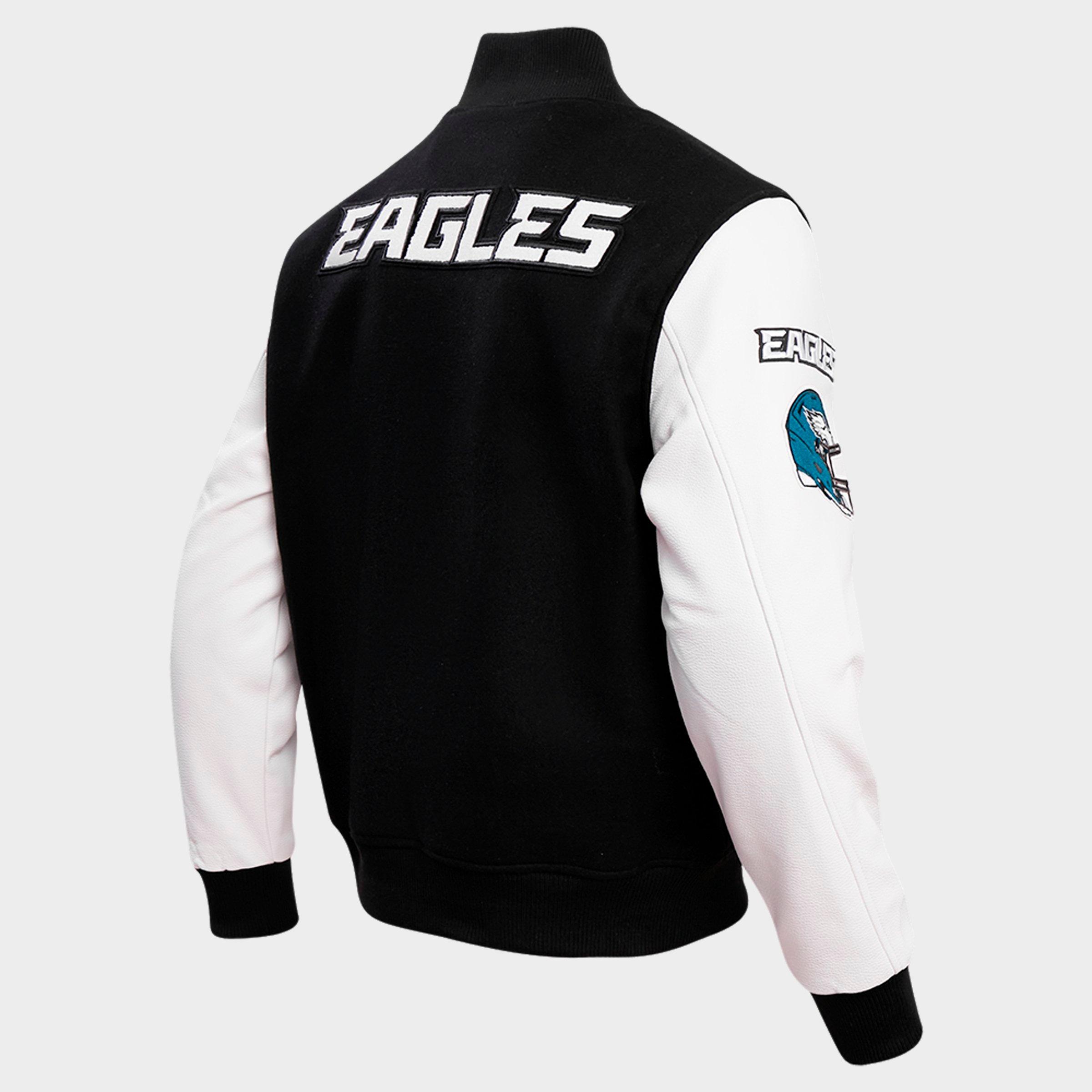 Men's Pro Standard Philadelphia Eagles NFL Classic Rib Wool Varsity Jacket