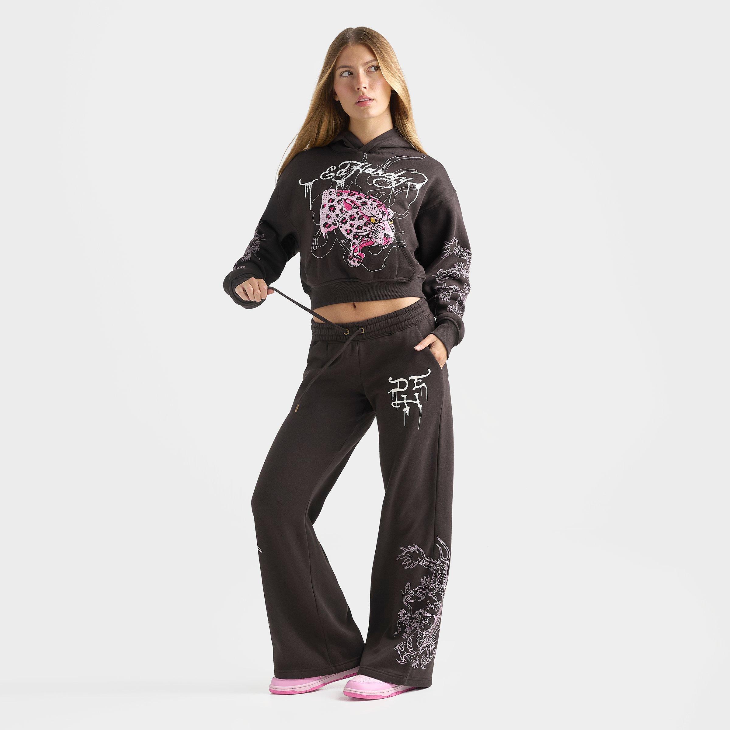 Women's Ed Hardy Leopard Rhinestone Pants