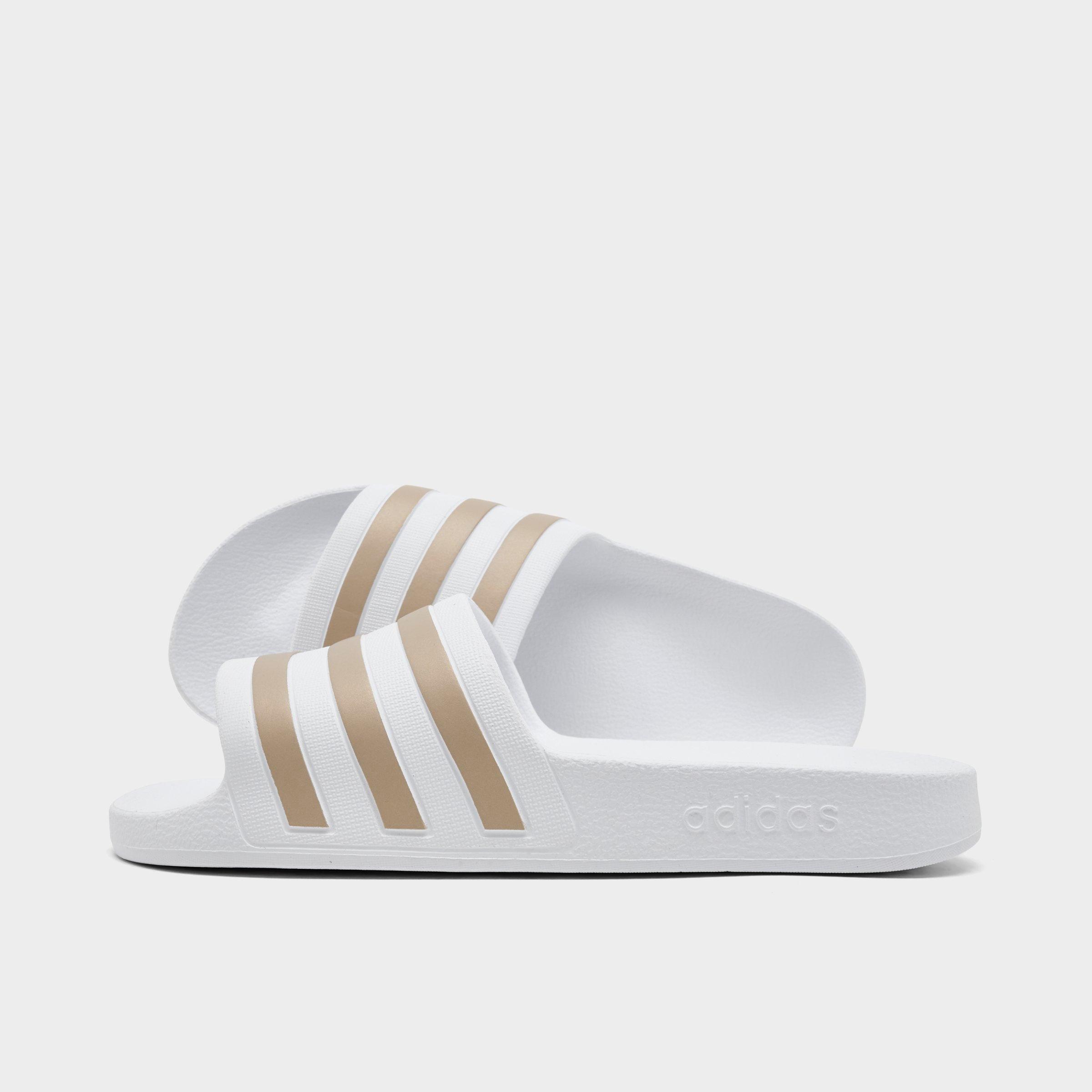adidas SLIDE サンダル クリーム Women's adidas Originals adilette Aqua Slide Sandals | JD Sports