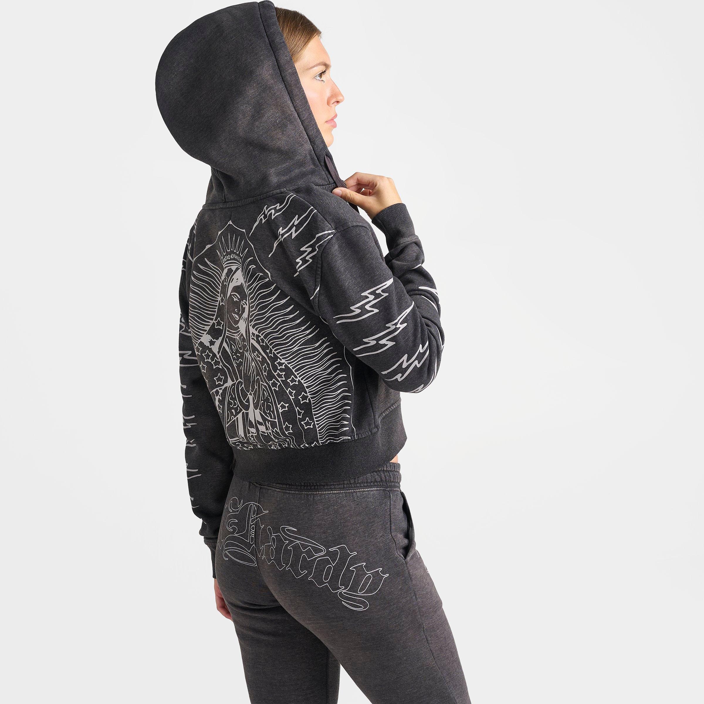 Women's Ed Hardy Mary Fleece Full-Zip Hoodie