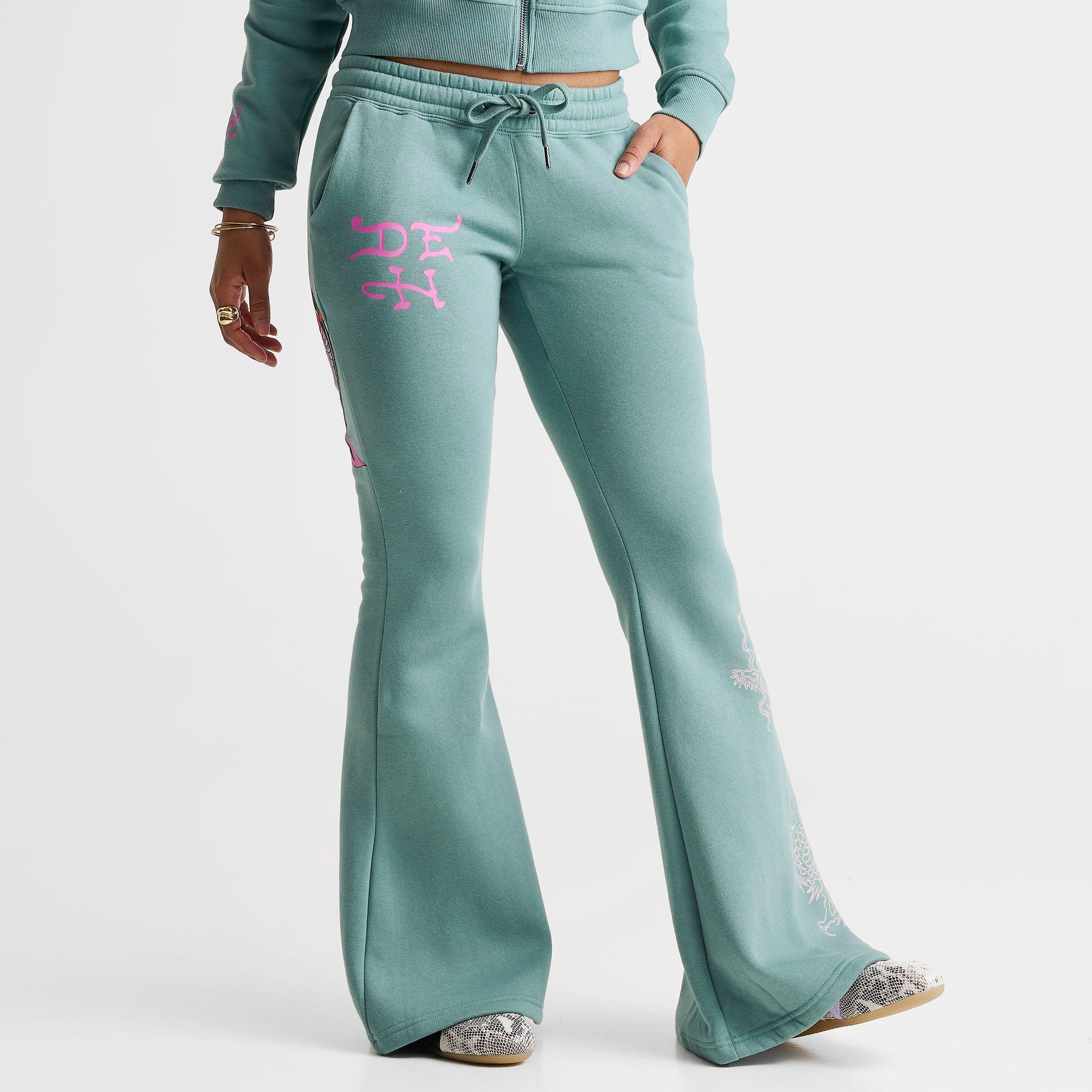 Women's Ed Hardy Wings Bootcut Fleece Pants