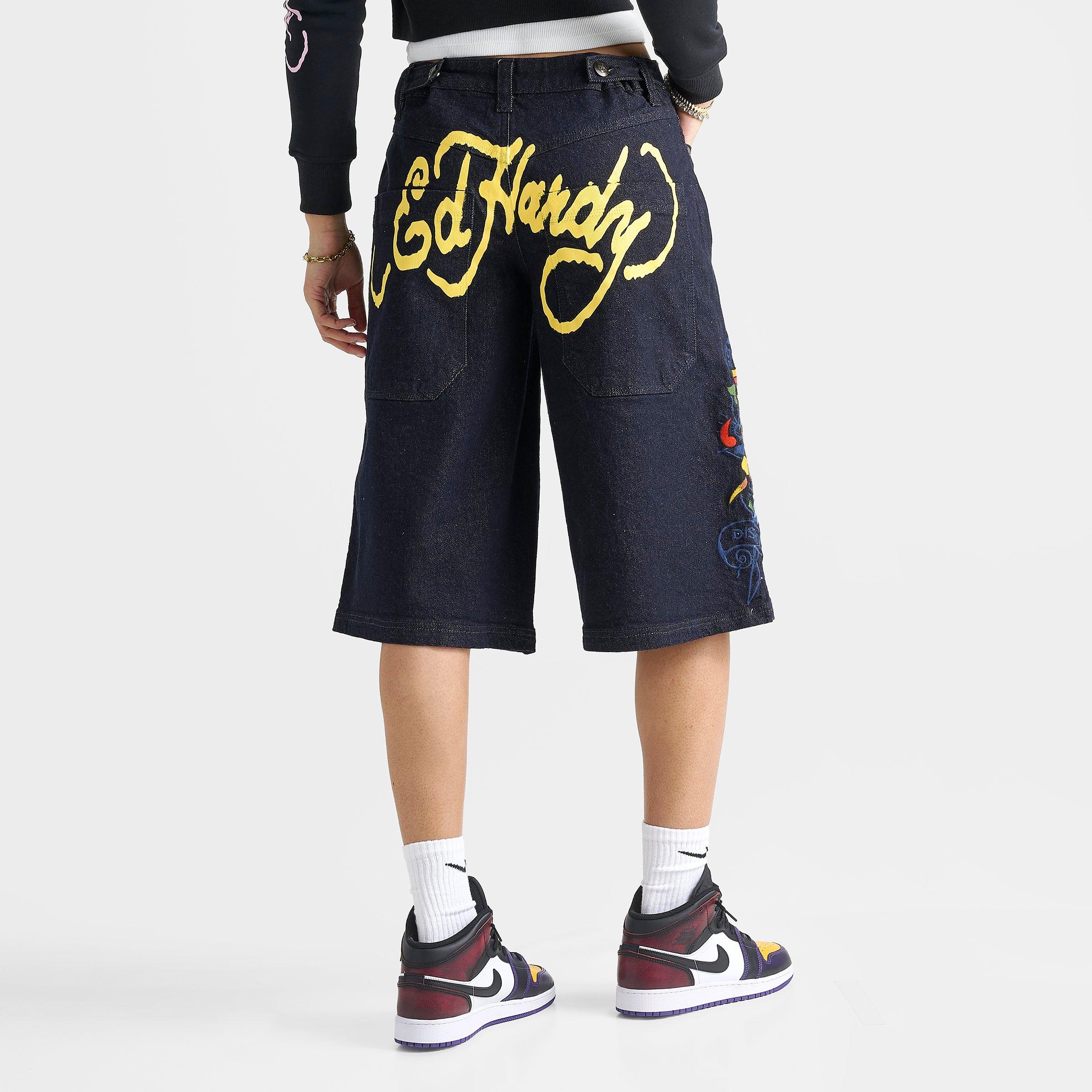 Women's Ed Hardy Eternal Love Long Denim Jorts