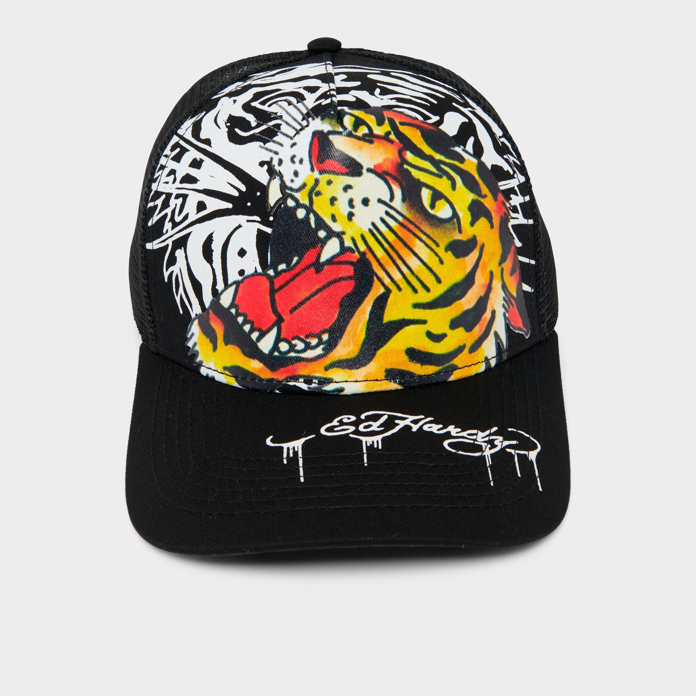 Ed Hardy Tiger Head Trucker Hat