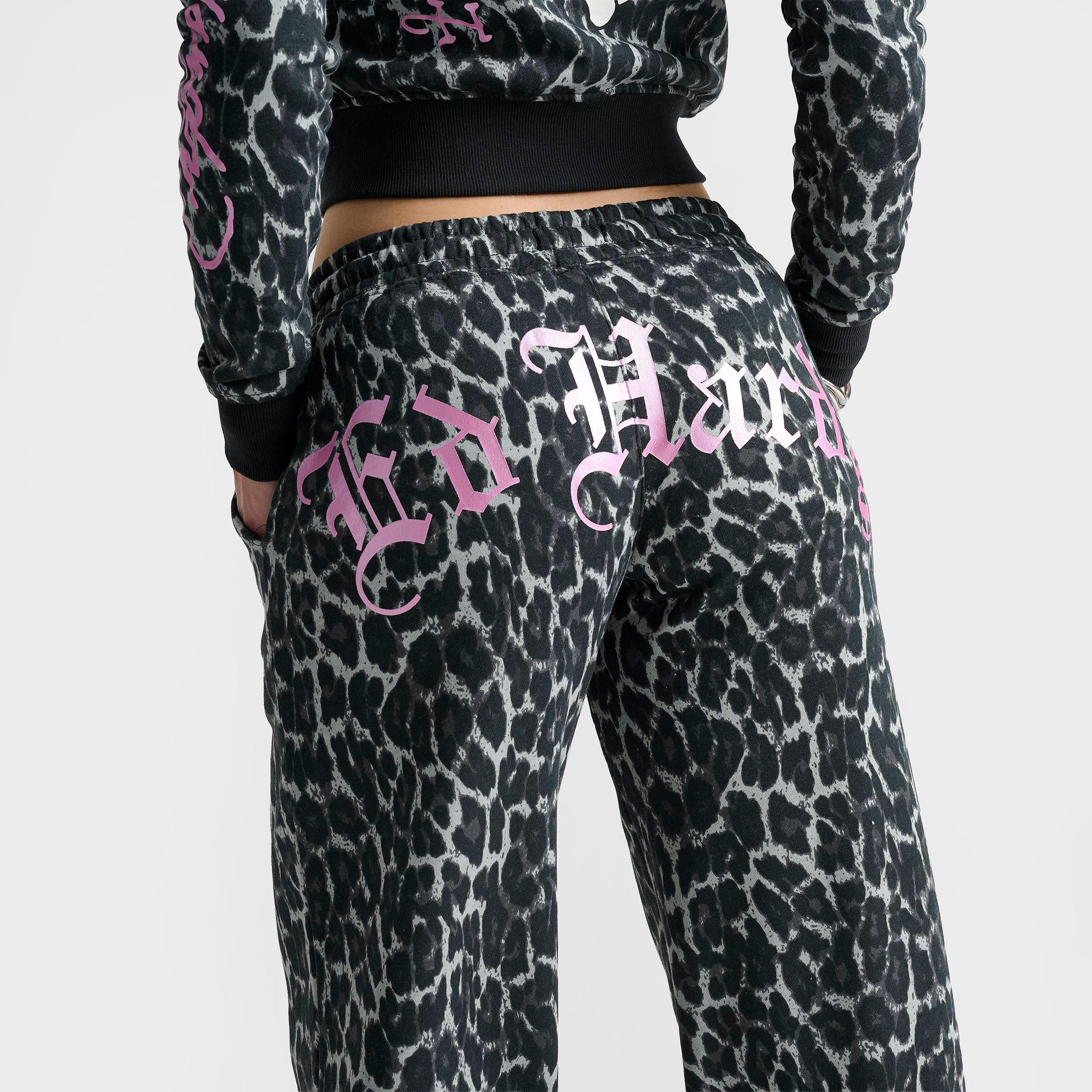 Women's Ed Hardy "Love Kills Slowly" Bootcut Fleece Jogger Pants