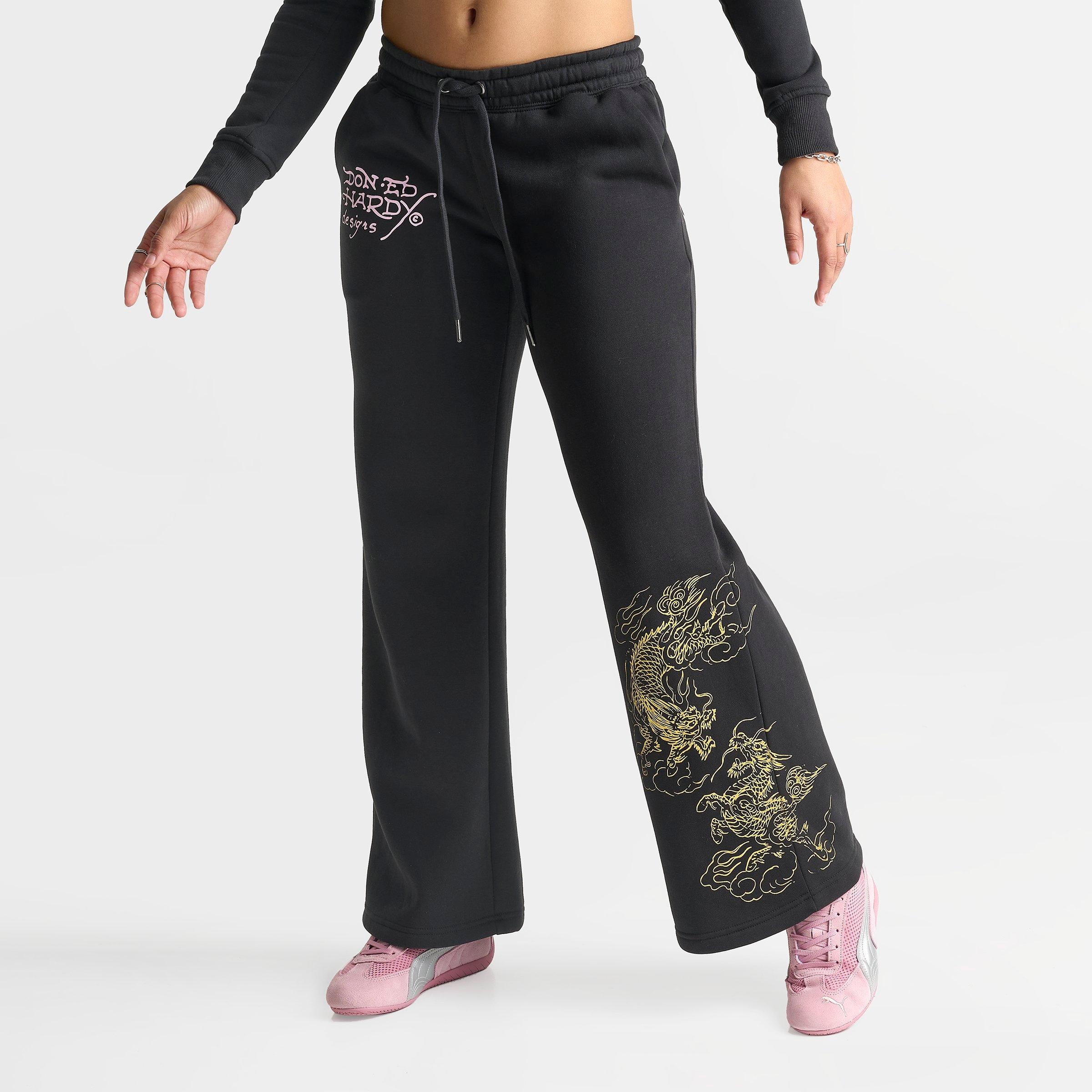 Women's Ed Hardy Mountain Tiger Fleece Jogger Pants