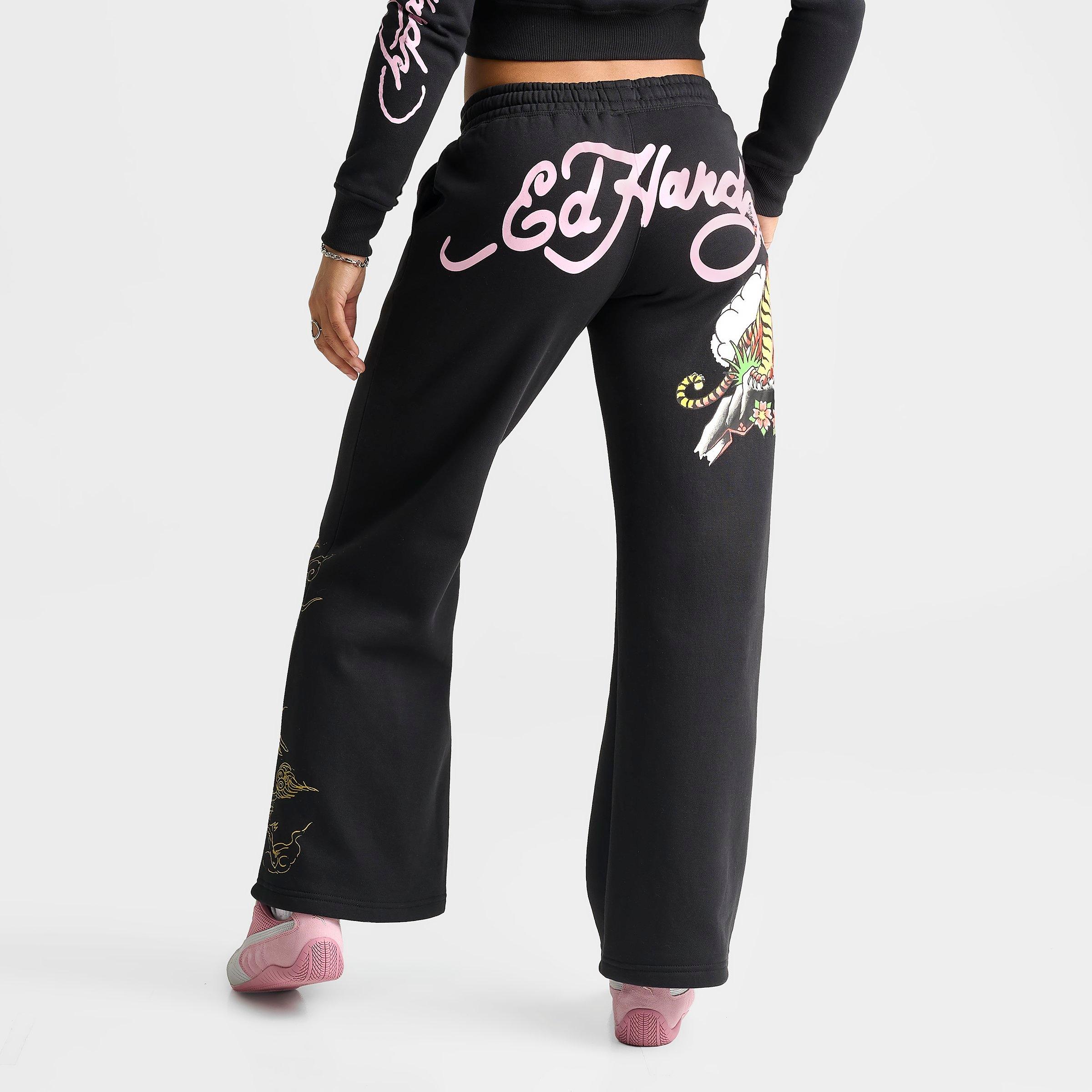 Women's Ed Hardy Mountain Tiger Fleece Jogger Pants