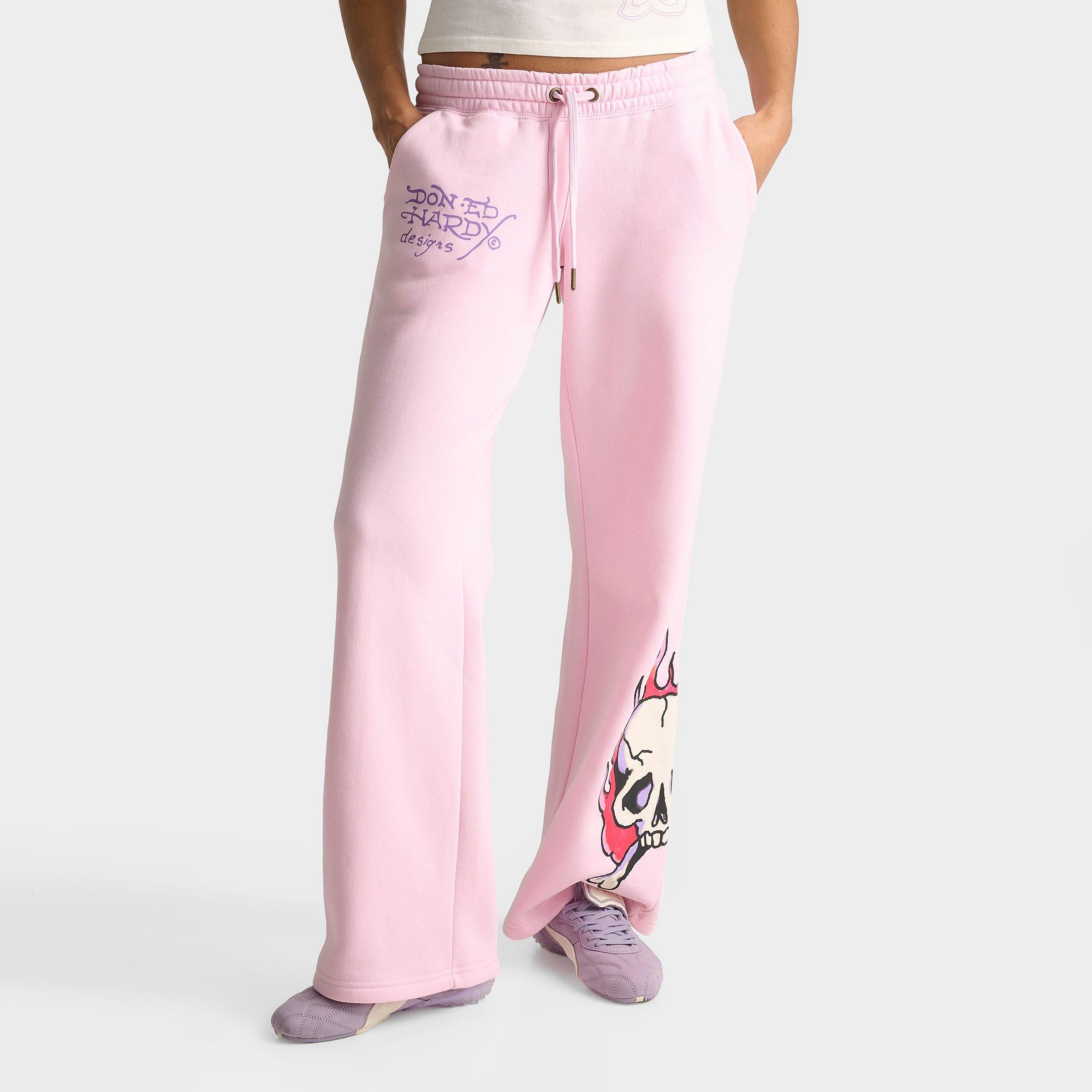 Women's Ed Hardy Leopard Fleece Jogger Pants | JD Sports