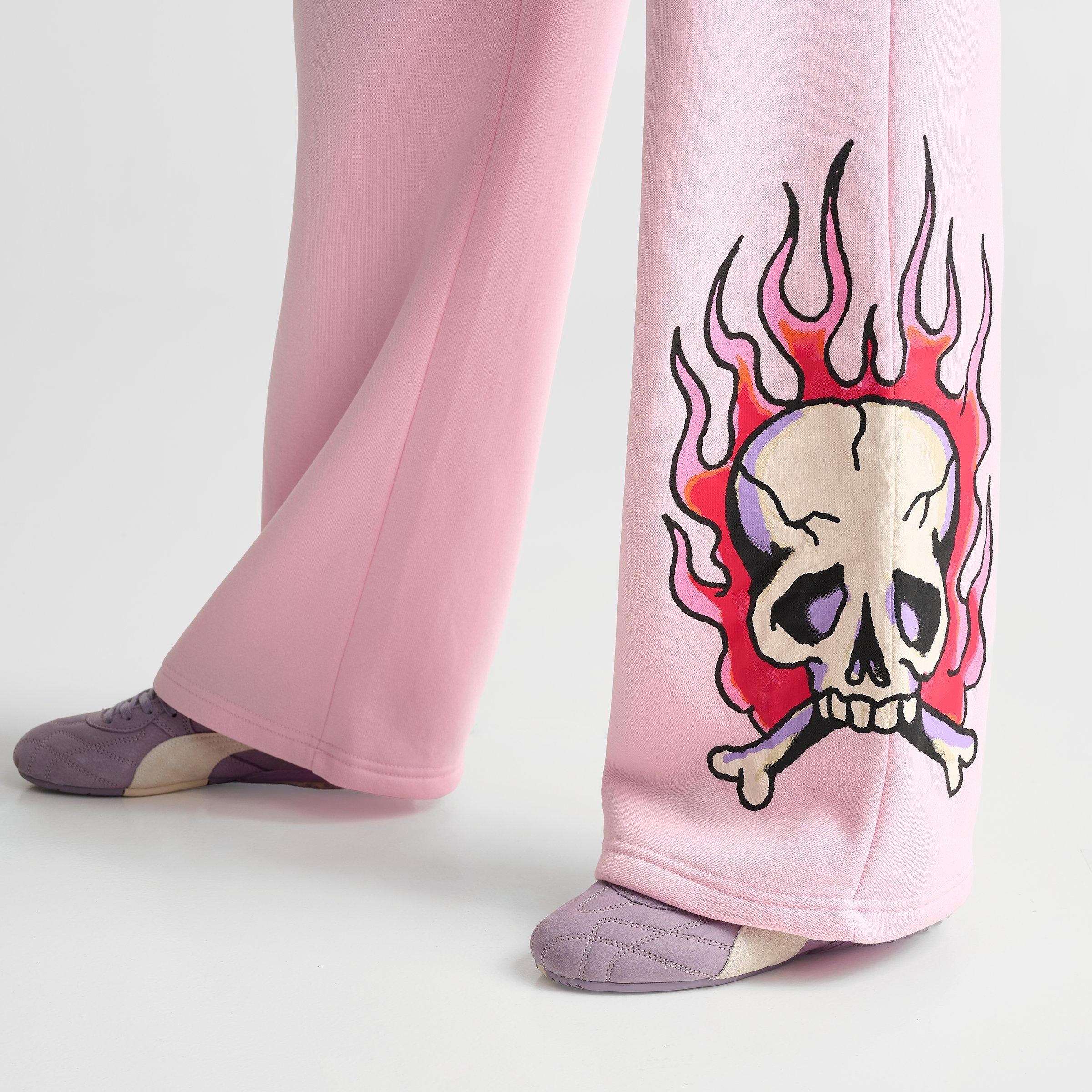 Women's Ed Hardy Leopard Fleece Jogger Pants