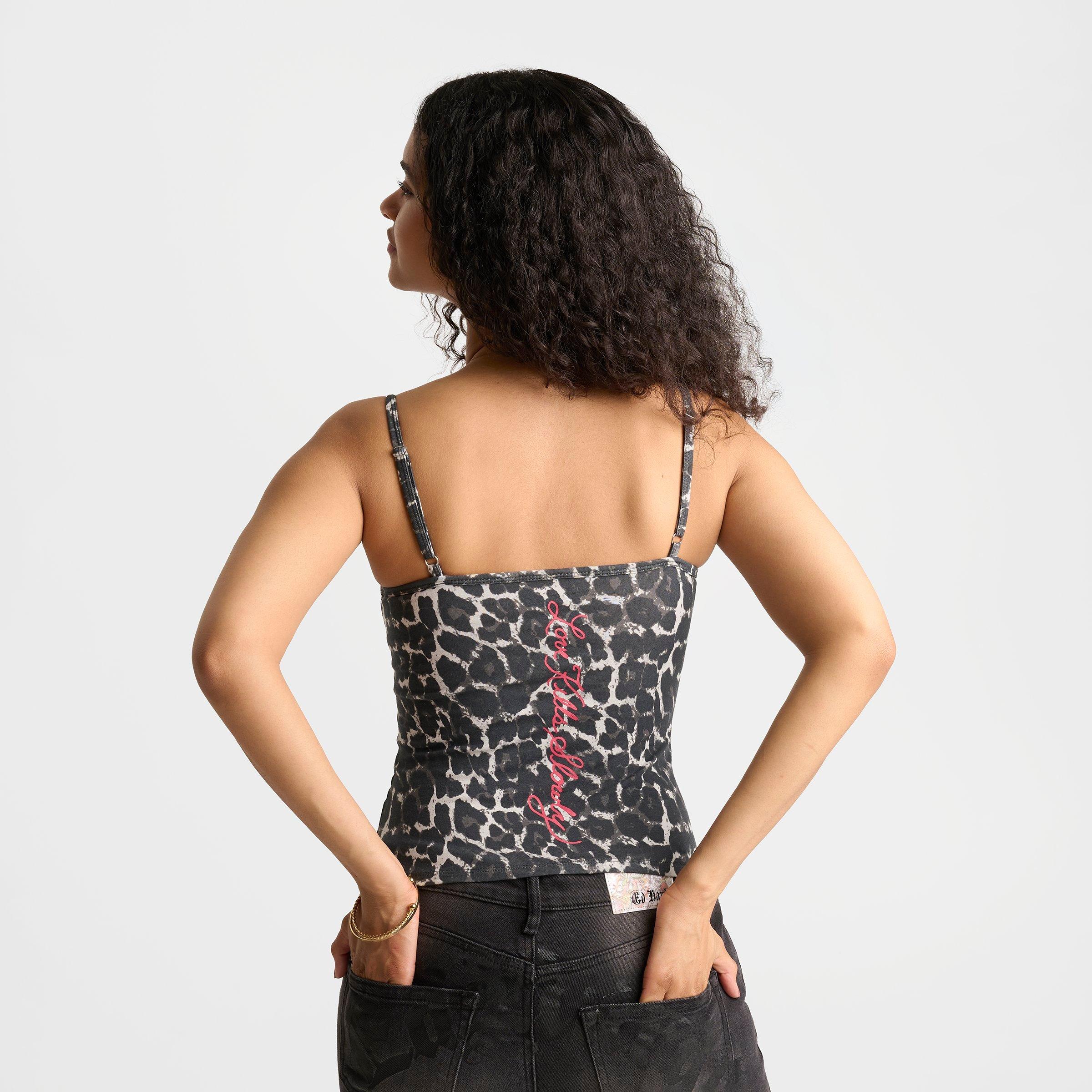 Women's Ed Hardy Panther Cami Tank Top