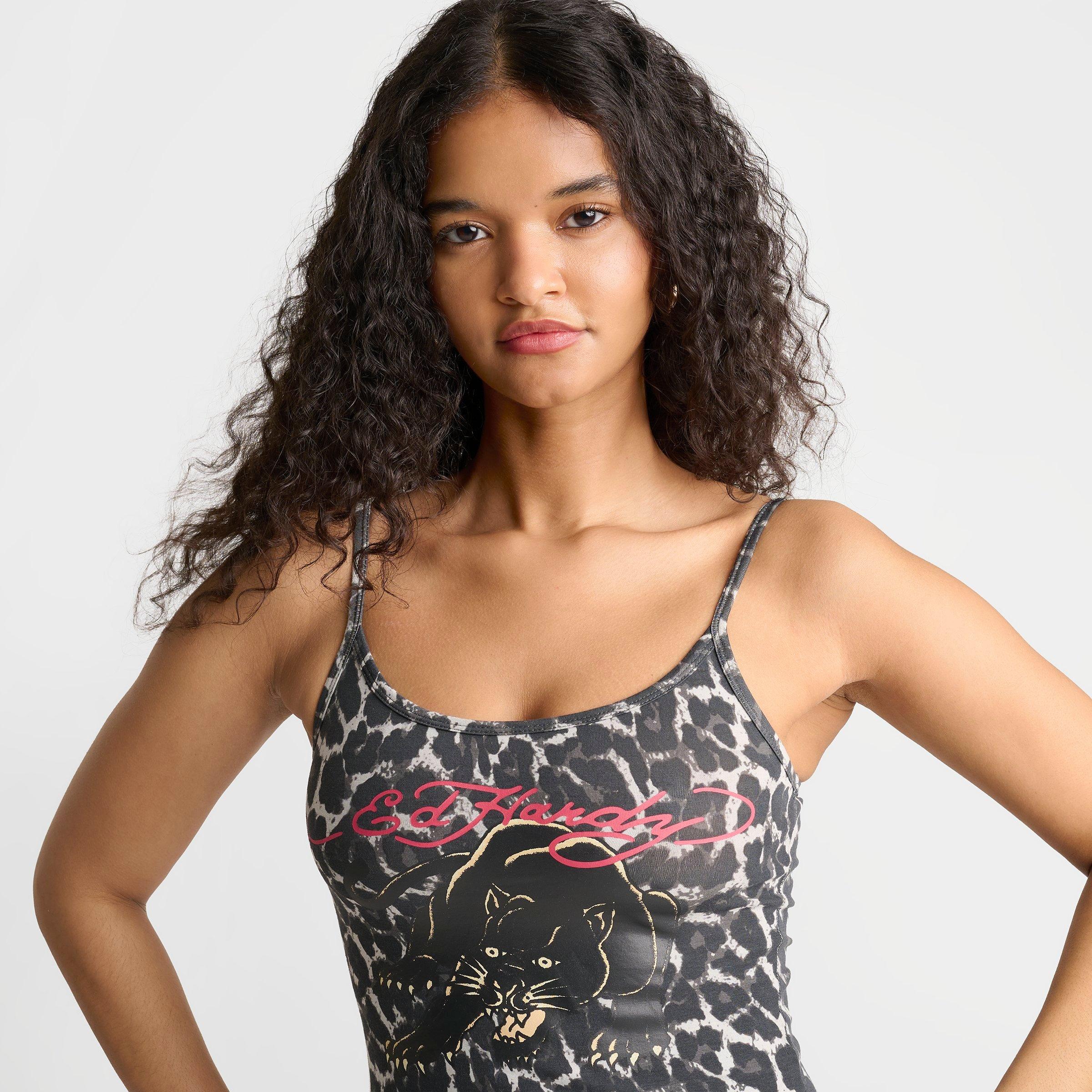 Women's Ed Hardy Panther Cami Tank Top