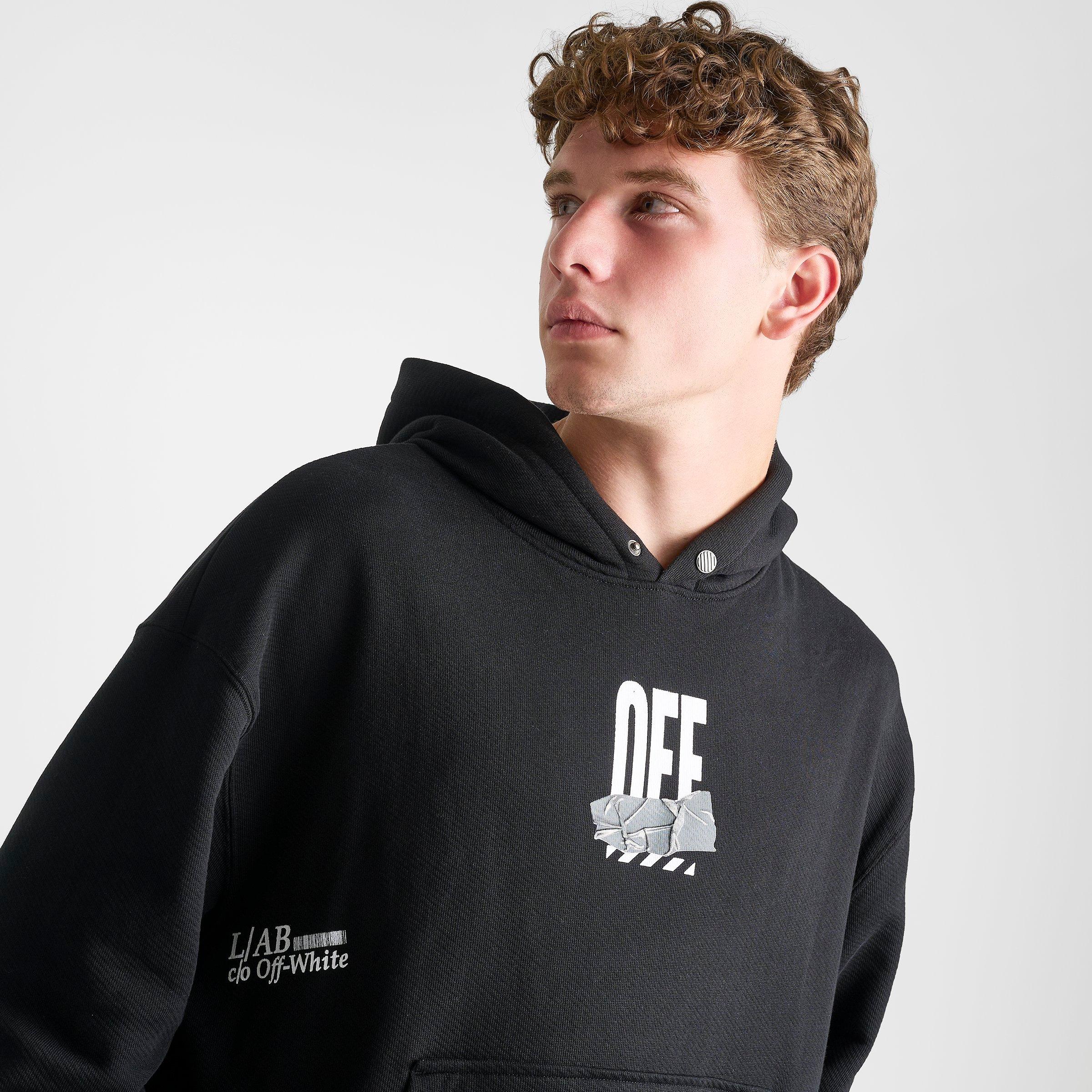 Men's L/AB c/o Off-White Active Duct Tape Pullover Hoodie