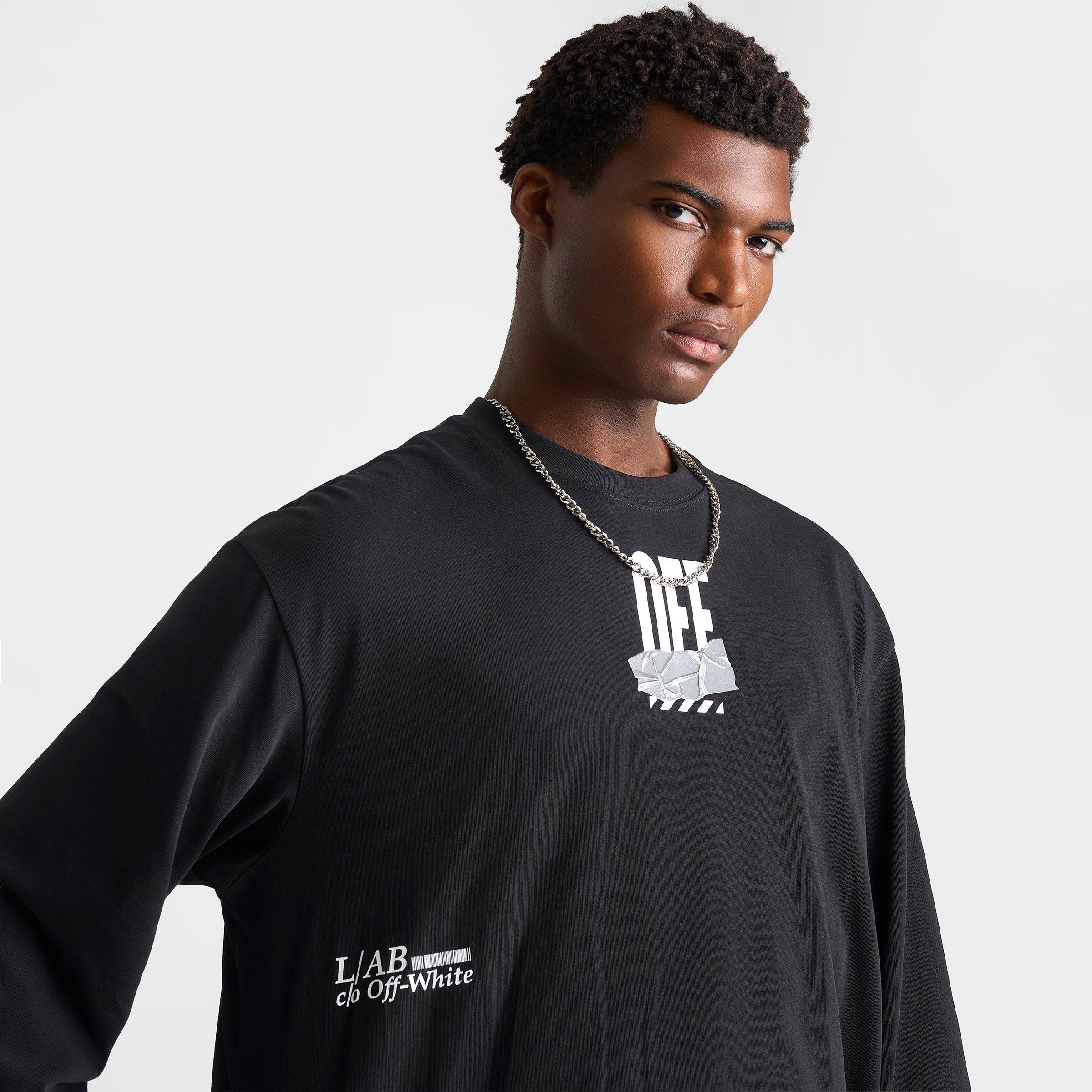 Men's L/AB c/o Off-White Duct Tape Long-Sleeve T-Shirt