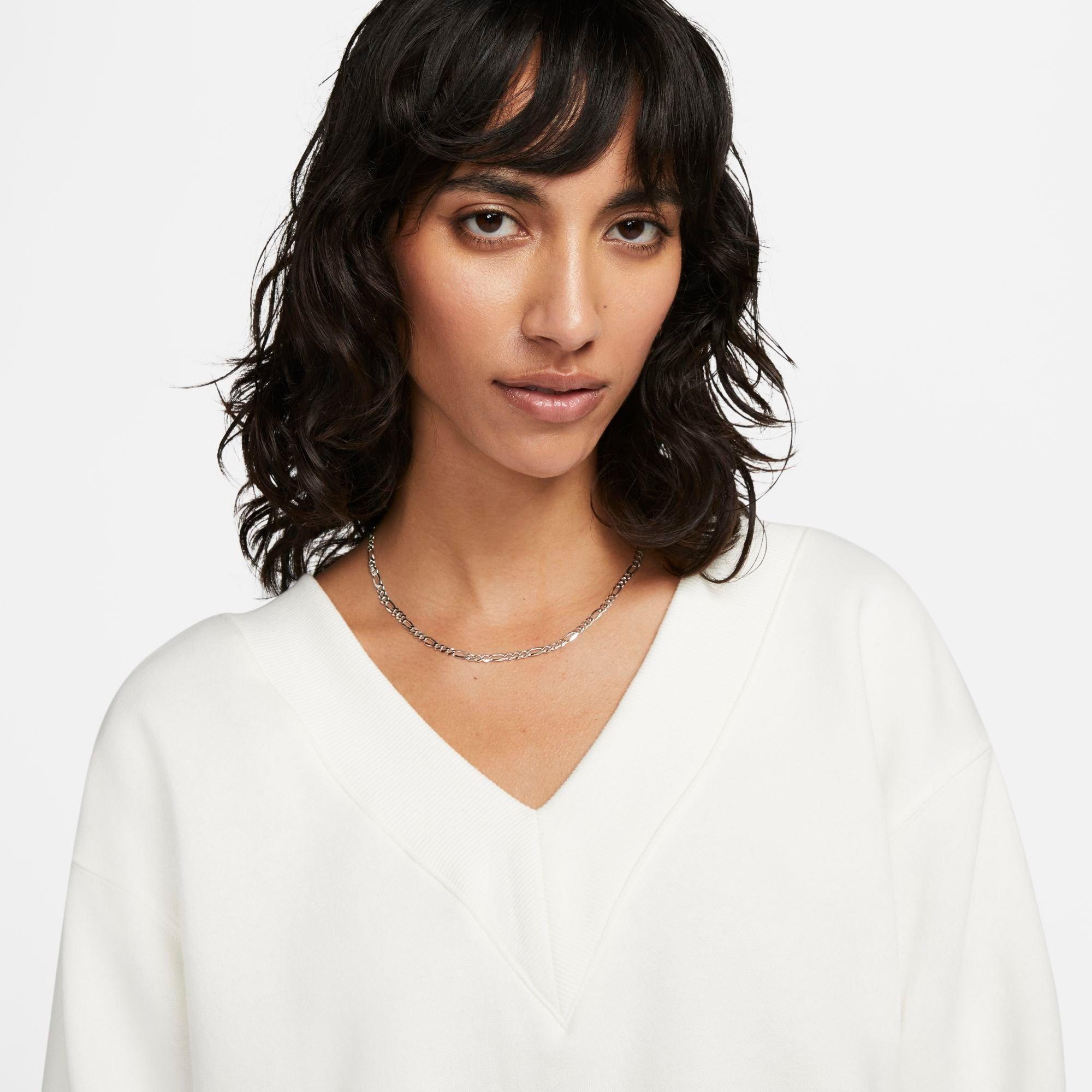Women's Nike Sportswear Phoenix Fleece Oversized V-Neck Sweatshirt