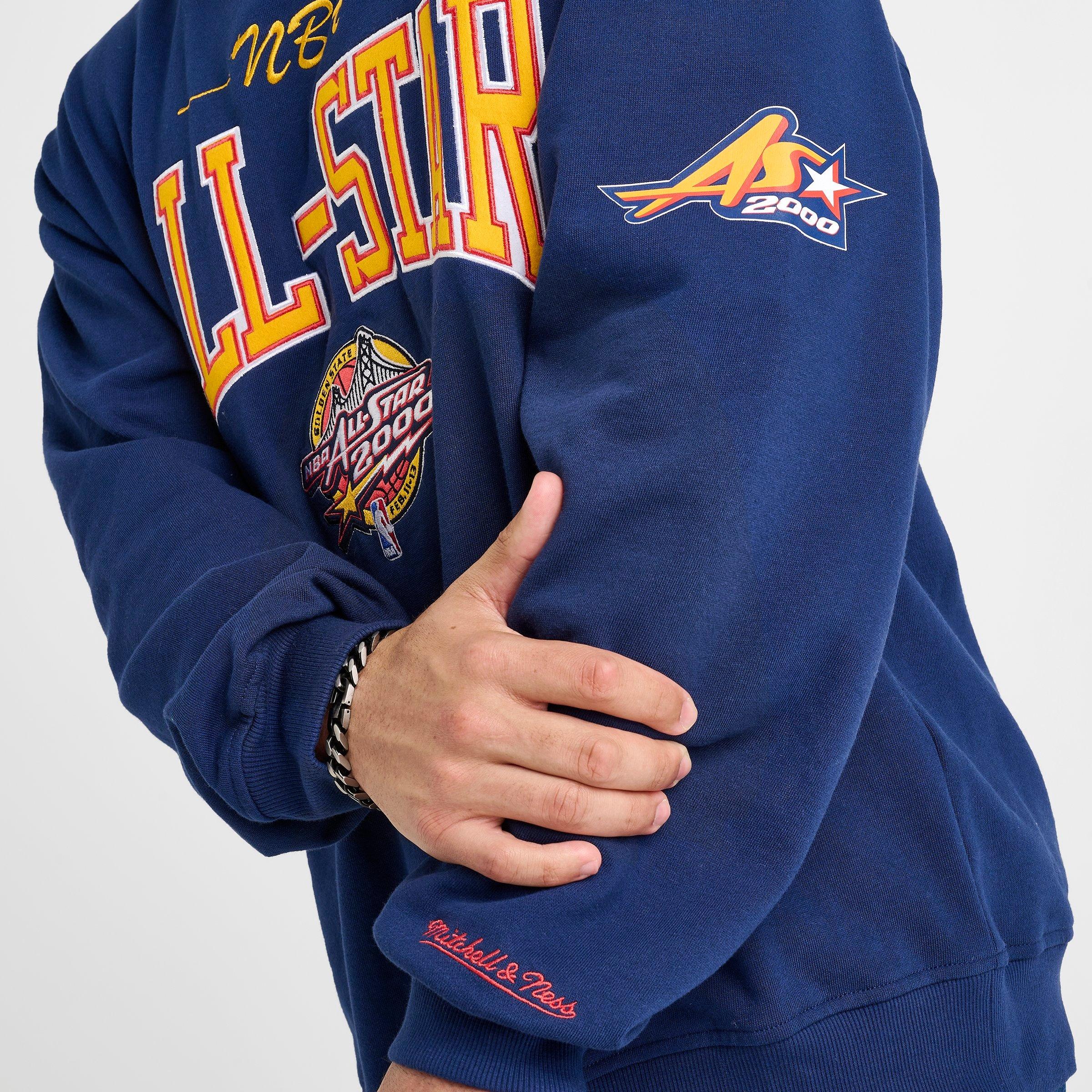 Men's Mitchell & Ness 2000 NBA All-Star There & Back Fleece Crewneck Sweatshirt