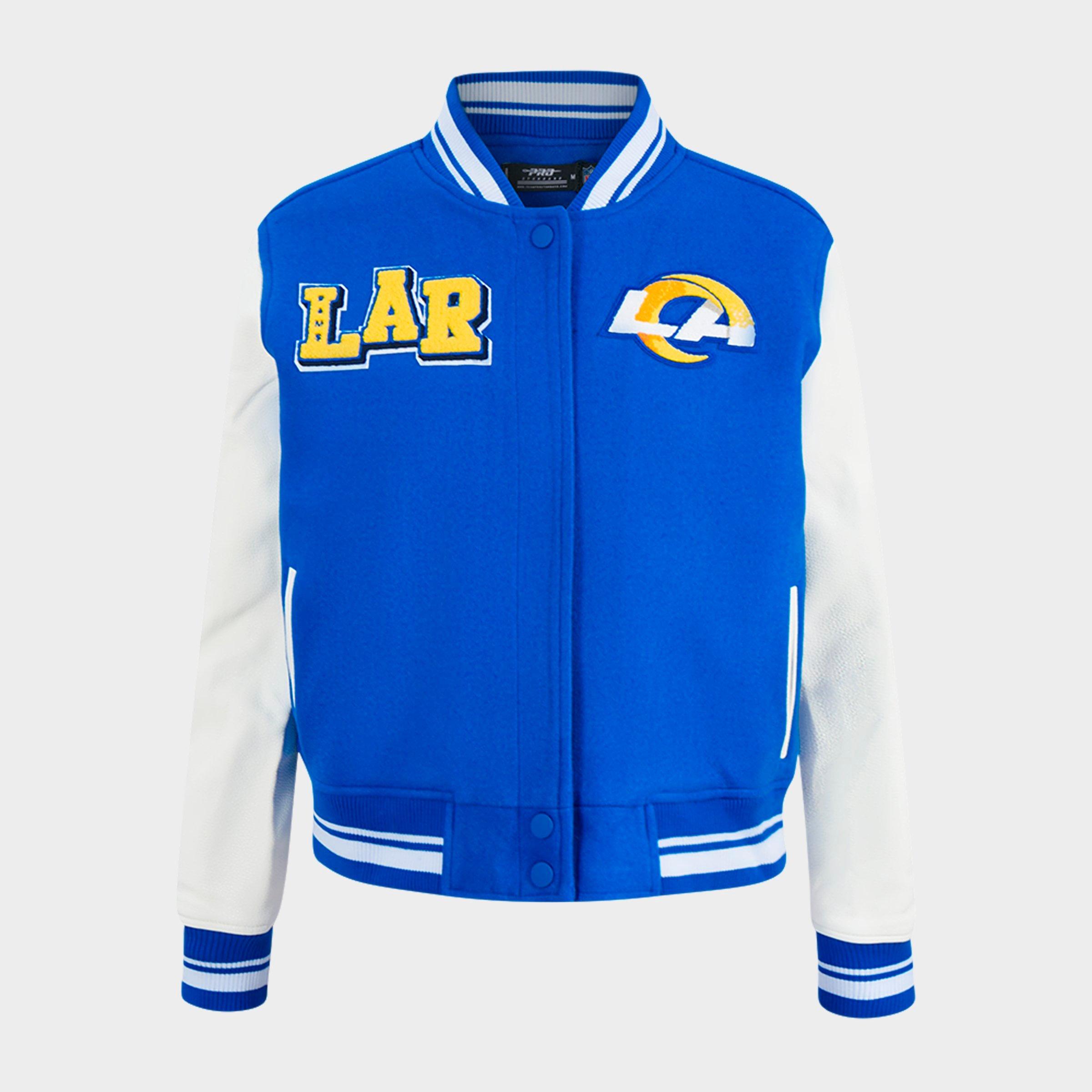 Women's Pro Standard Los Angeles Rams NFL Mashup Rib Wool Varsity Jacket