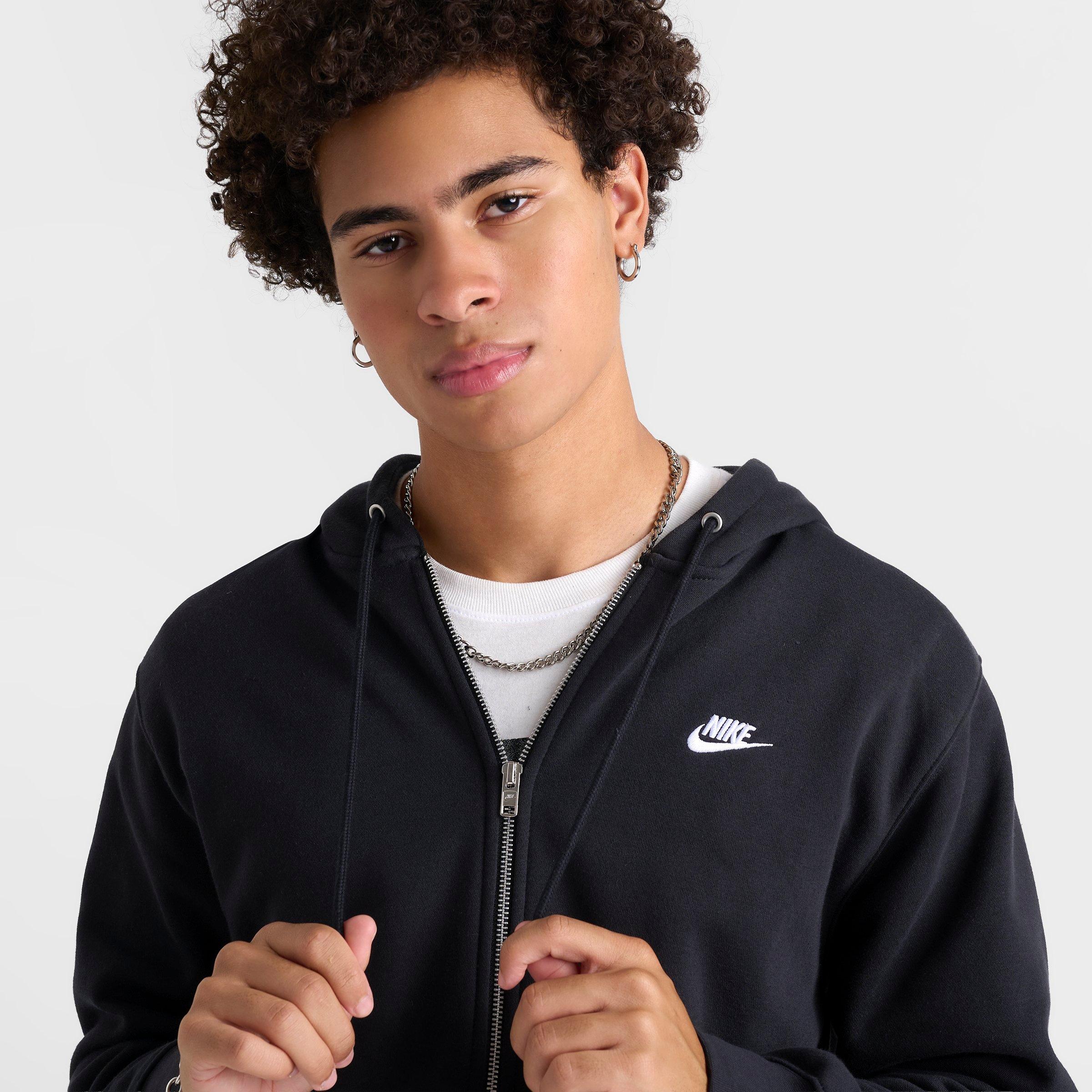 Men's Nike Club Fleece Embroidered Premium Full-Zip Hoodie