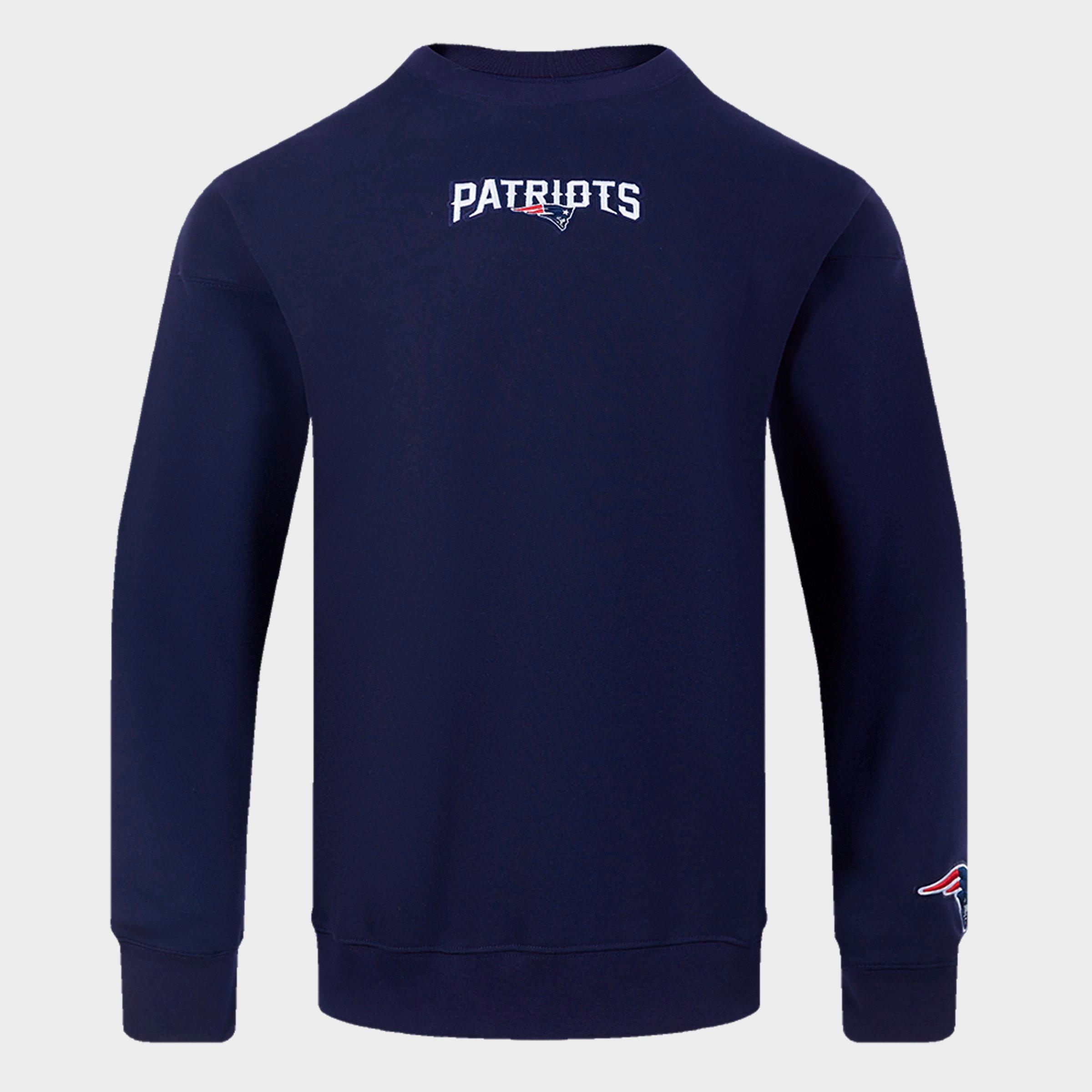 Men's Pro Standard New England Patriots NFL Wingspan Fleece Crewneck Sweatshirt